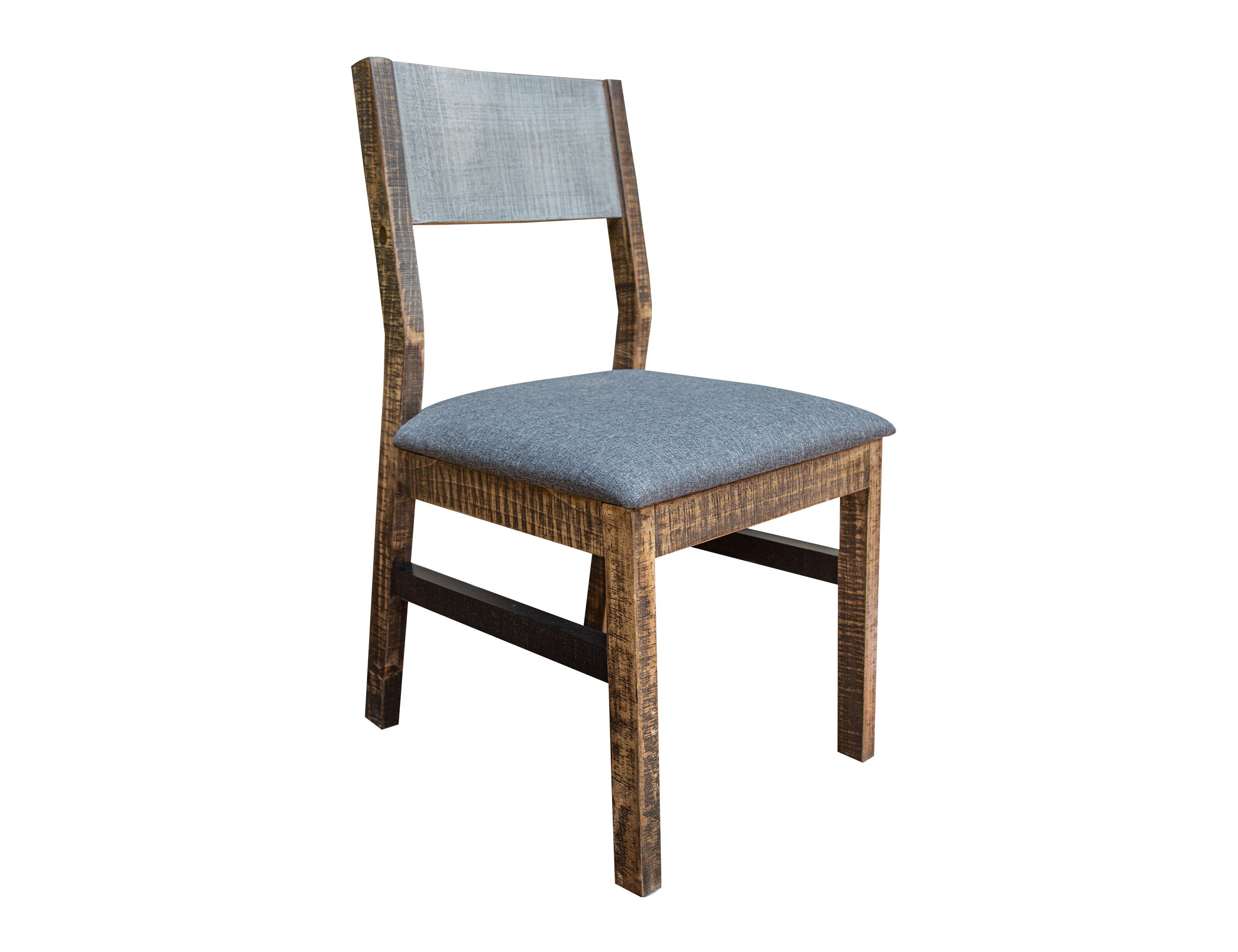 International Furniture Direct Loft Brown - Chair (Set of 2) - Two Tone Gray / Brown