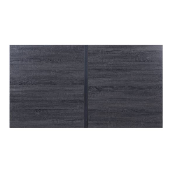 Nakula - Dining Table - Gray Oak & Black, black, view 2