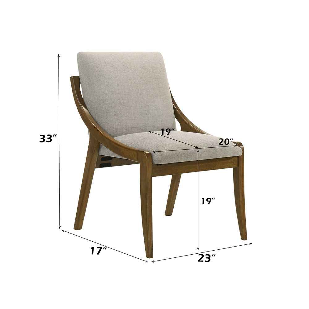 Danzel - Side Chair (Set of 2) - Gray / Vintage Oak, gray, view 5