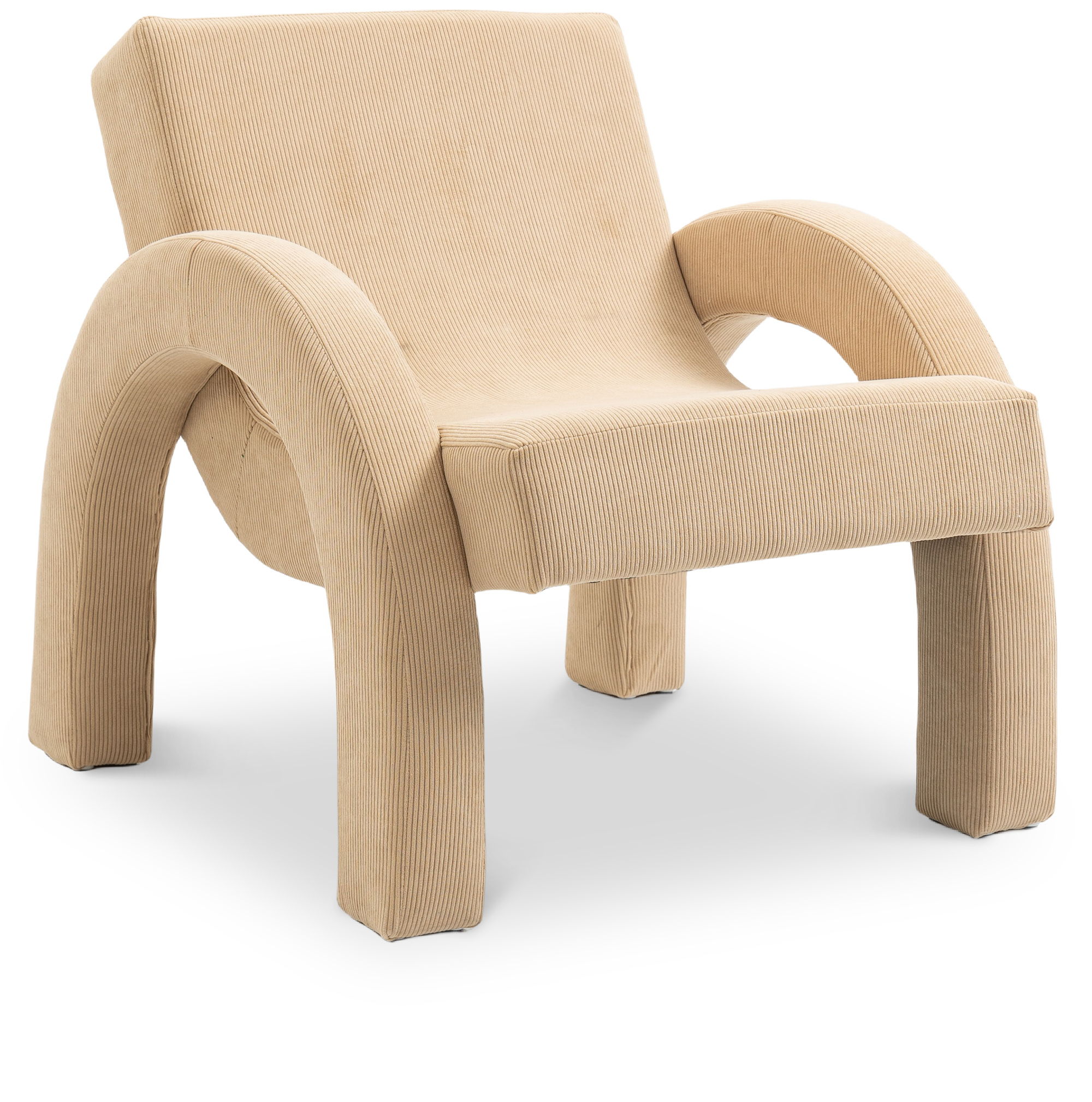 Corduroy - Accent Chair - Beige