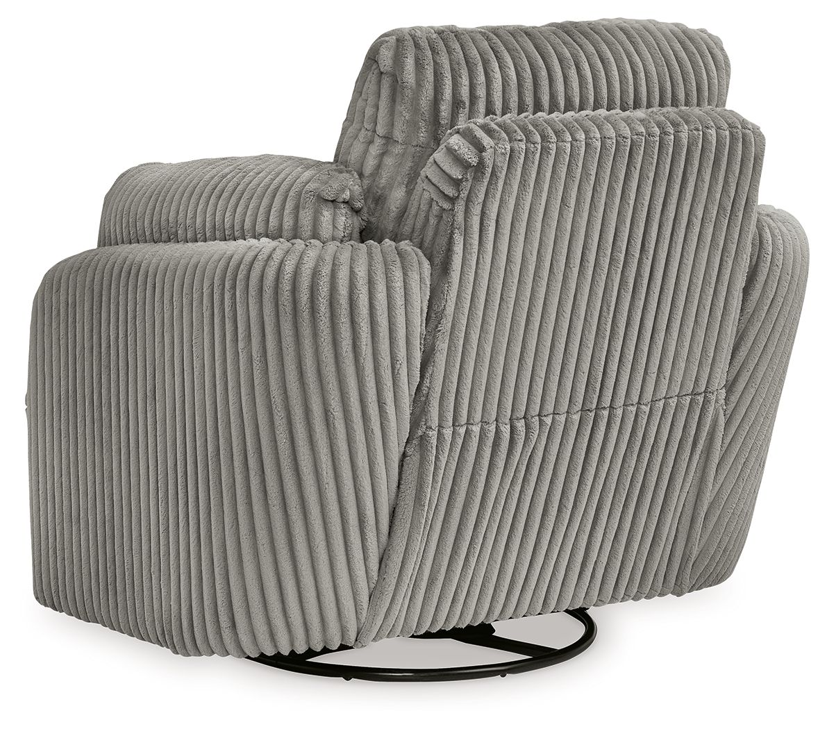 Ashley Furniture Tie-Breaker - Swivel Glider Recliner - Fog - Image 7