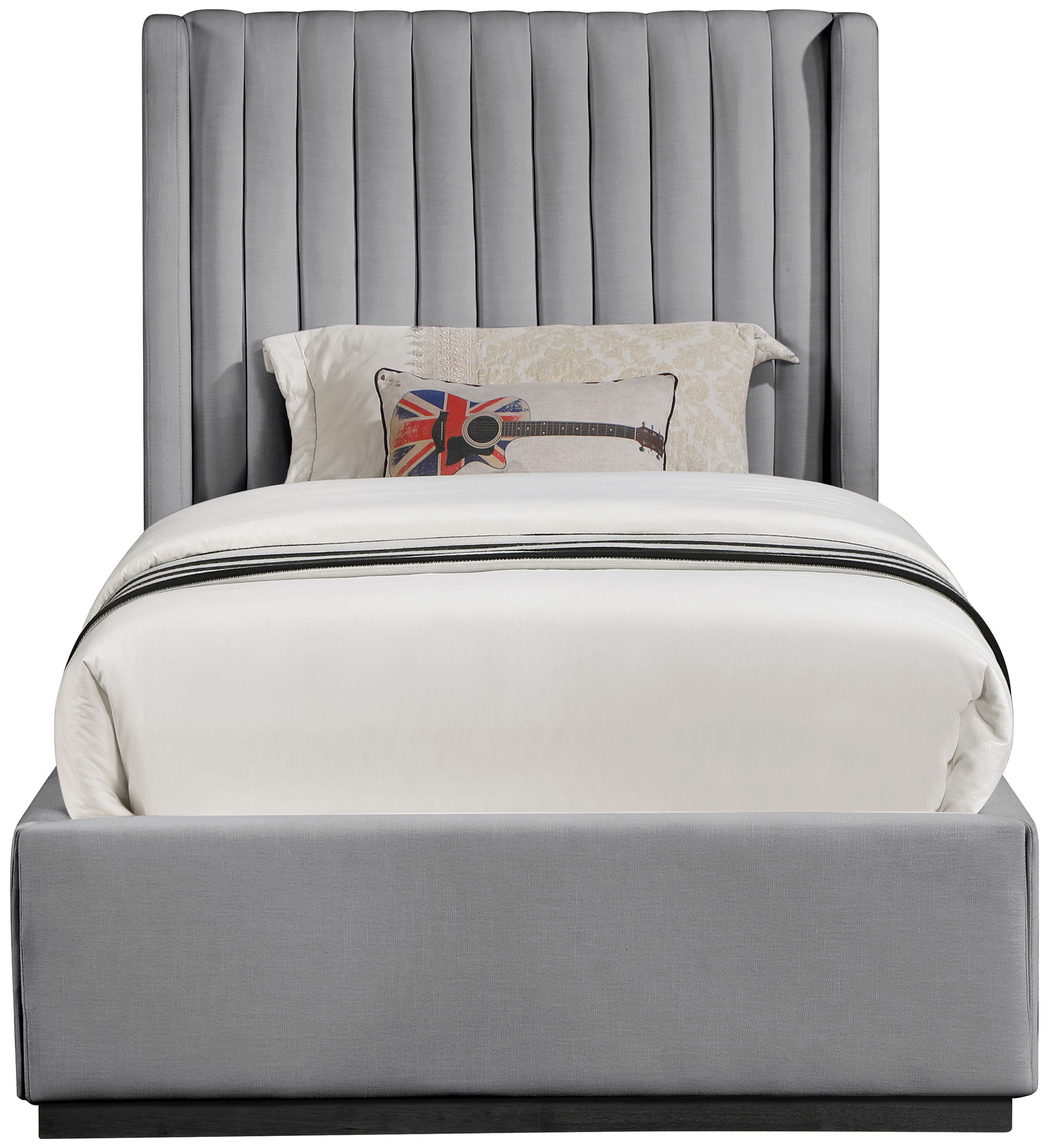 Logan - Twin Bed - Gray
