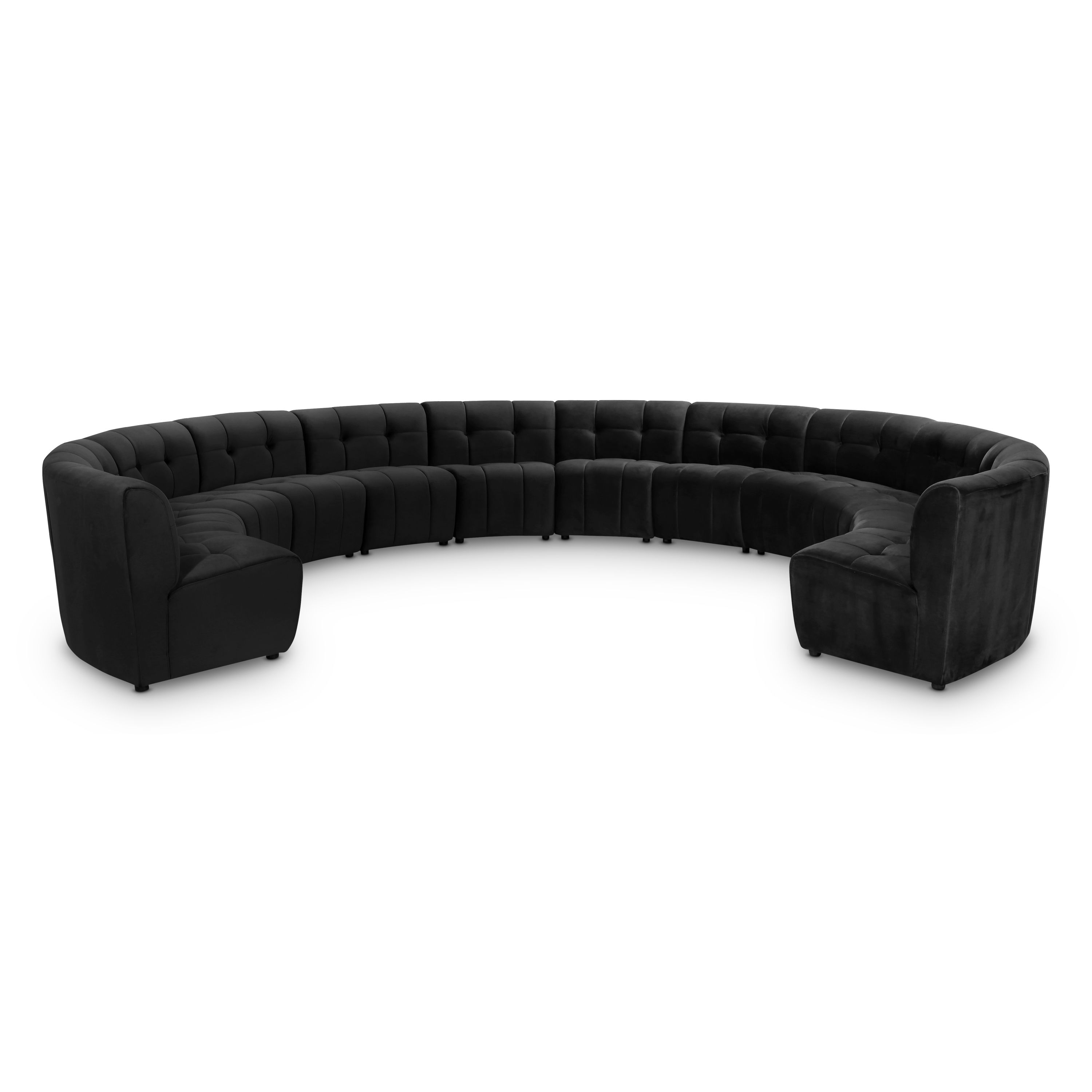 Limitless - 12 Piece Modular Sectional - Black