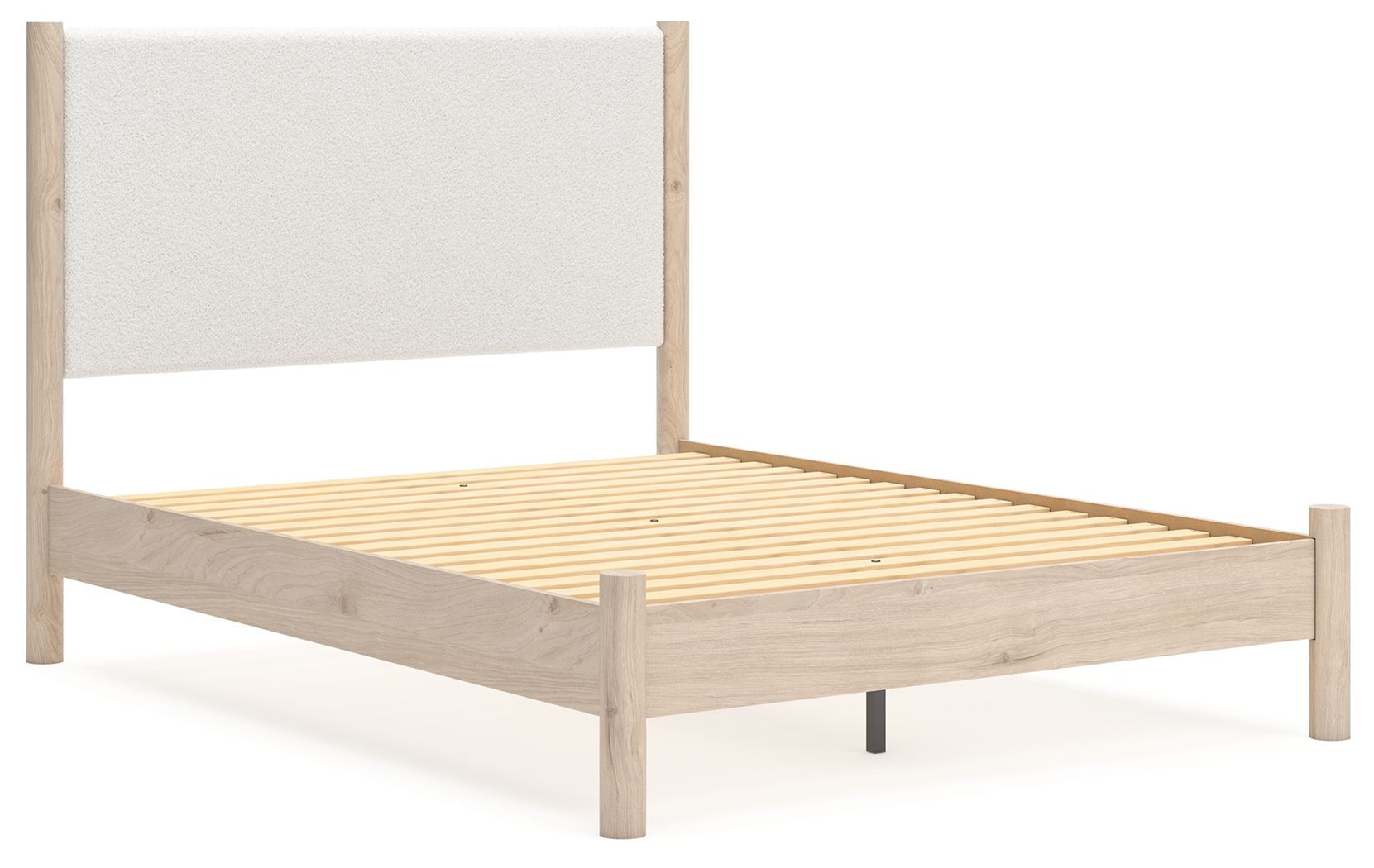 Ashley Furniture Cadmori - Queen Upholstered Panel Bed - Two-tone - Image 3