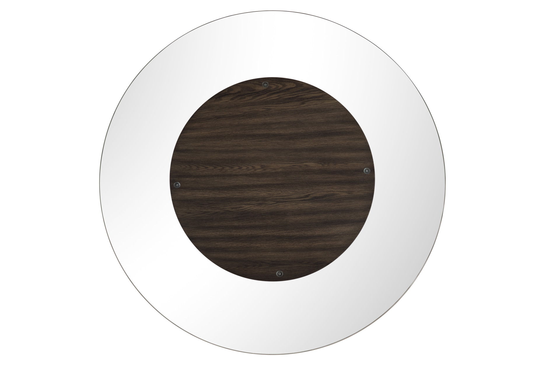 Cityscape - Glass Table Top - Dark Brown
