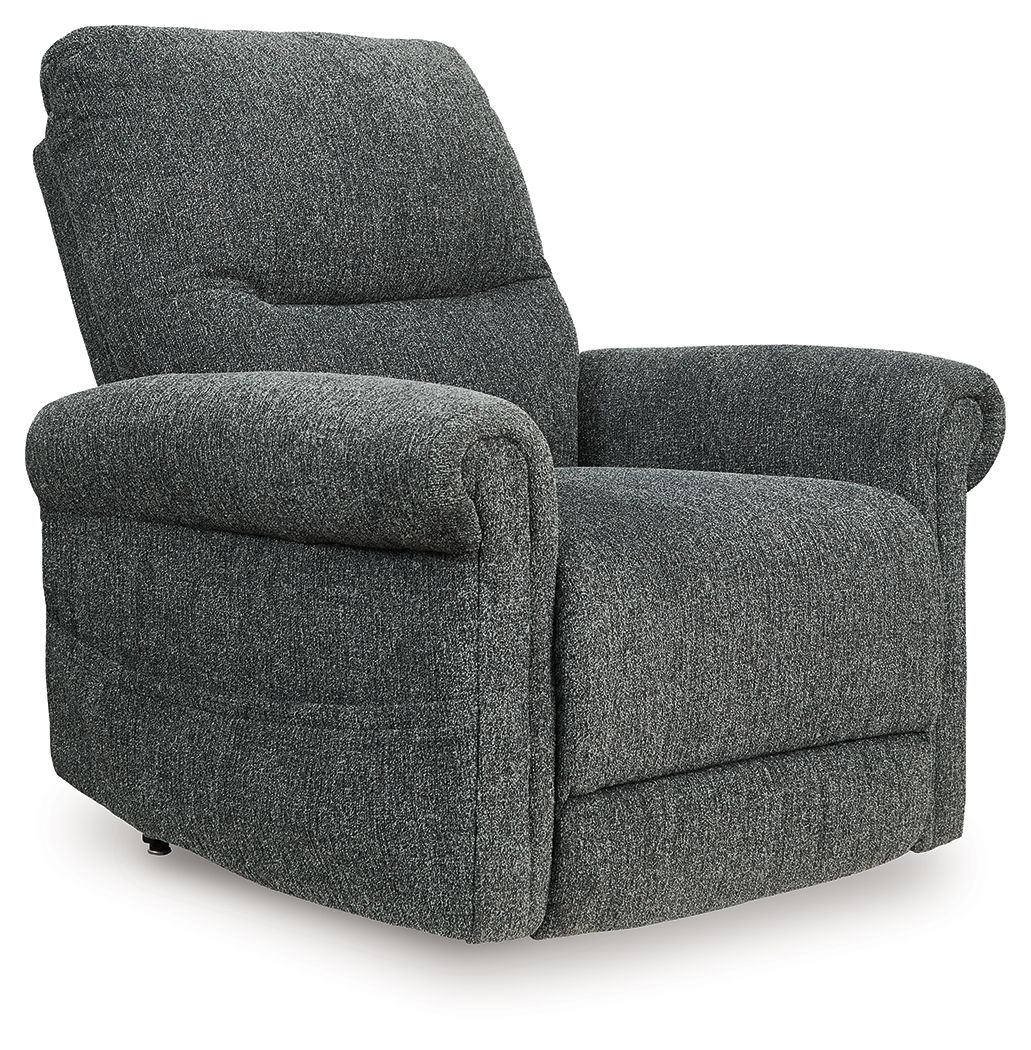 Ashley Aureta Power Lift Recliner - Charcoal