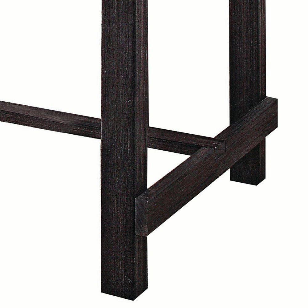 Yelena - Counter Height Table With Marble Top - Marble Top & Weathered Espresso, black, view 2