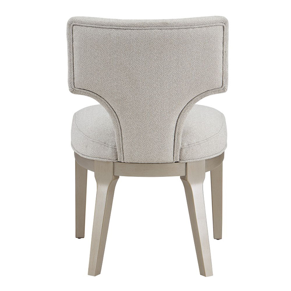 Kasa - Side Chair (Set of 2) - Linen & Champagne, white, view 4