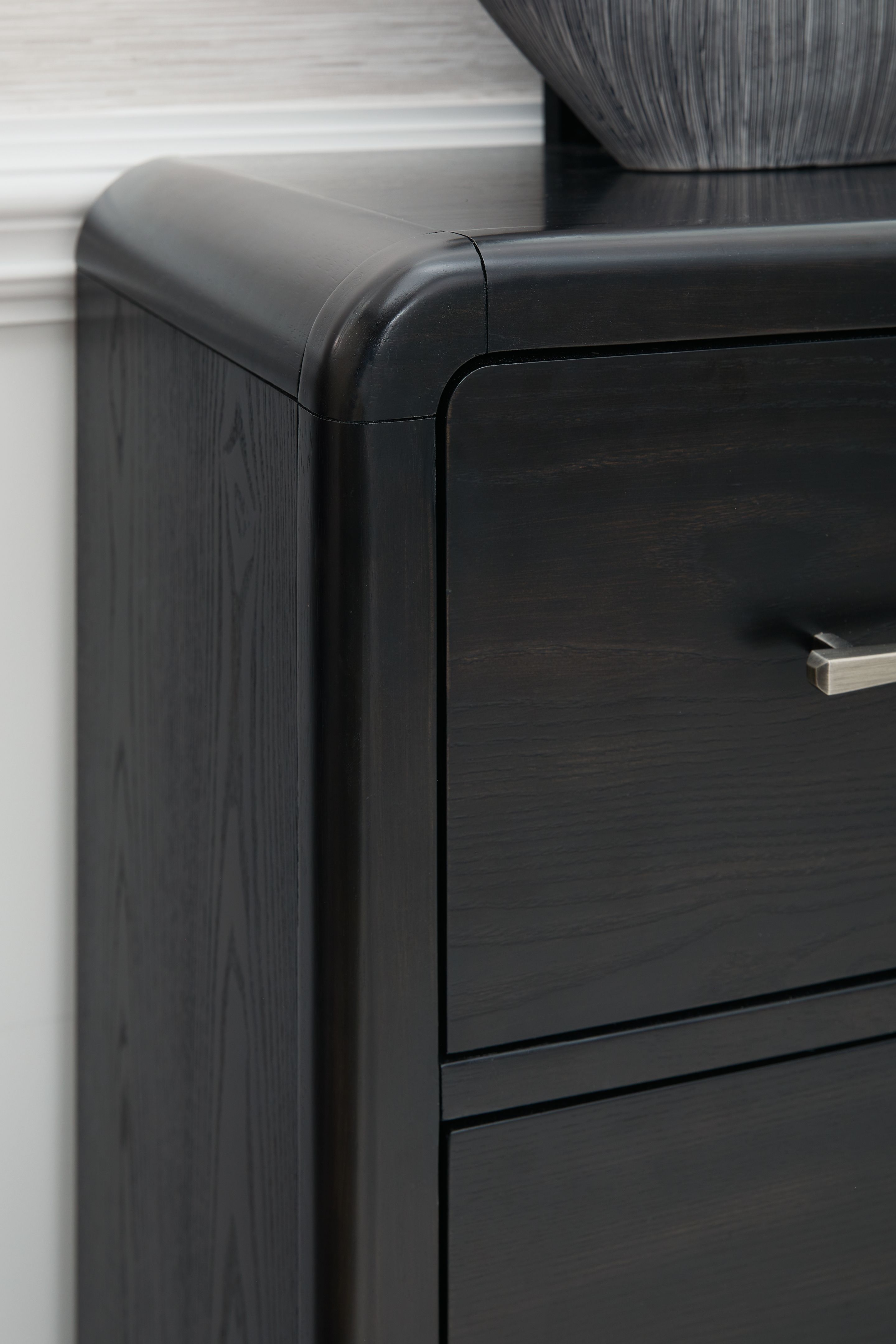 Ashley Furniture Rowanbeck - Dresser And Mirror - Black - Image 4