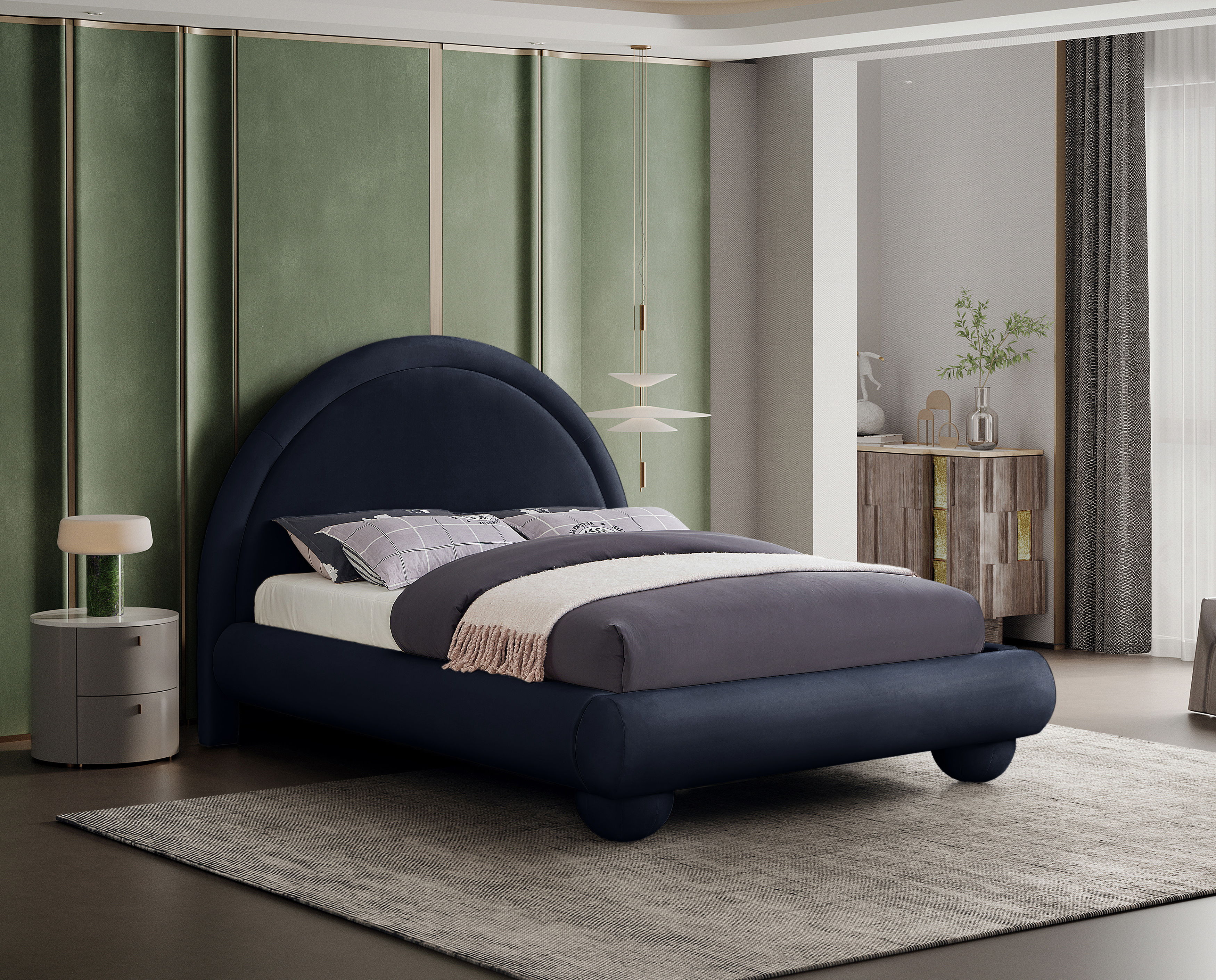 Madrid - King Bed - Navy