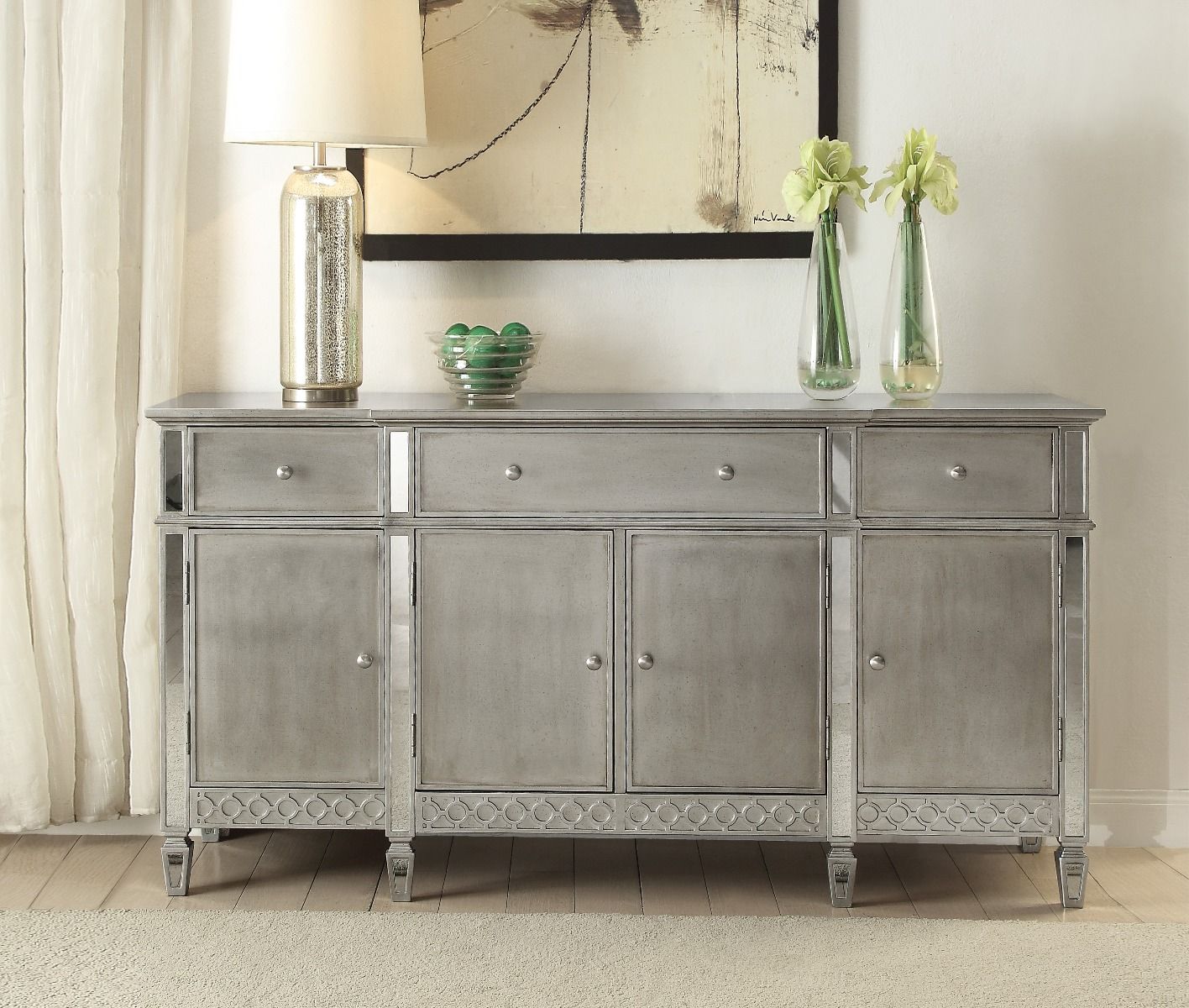 Kacela - Server - Mirrored & Champagne, silver