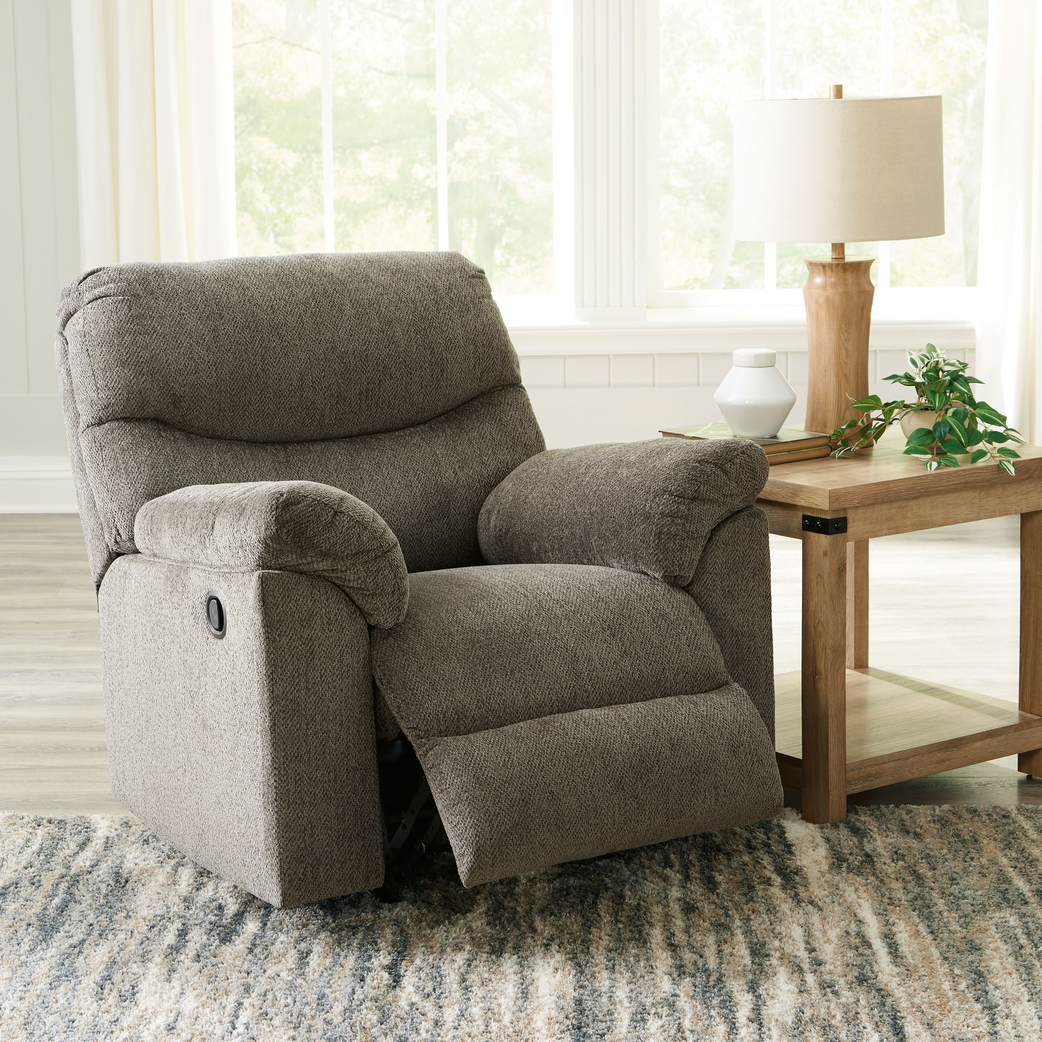 Ashley Furniture Alphons - 3 Pc. - Reclining Sofa, Loveseat, Rocker Recliner - Putty - Image 7