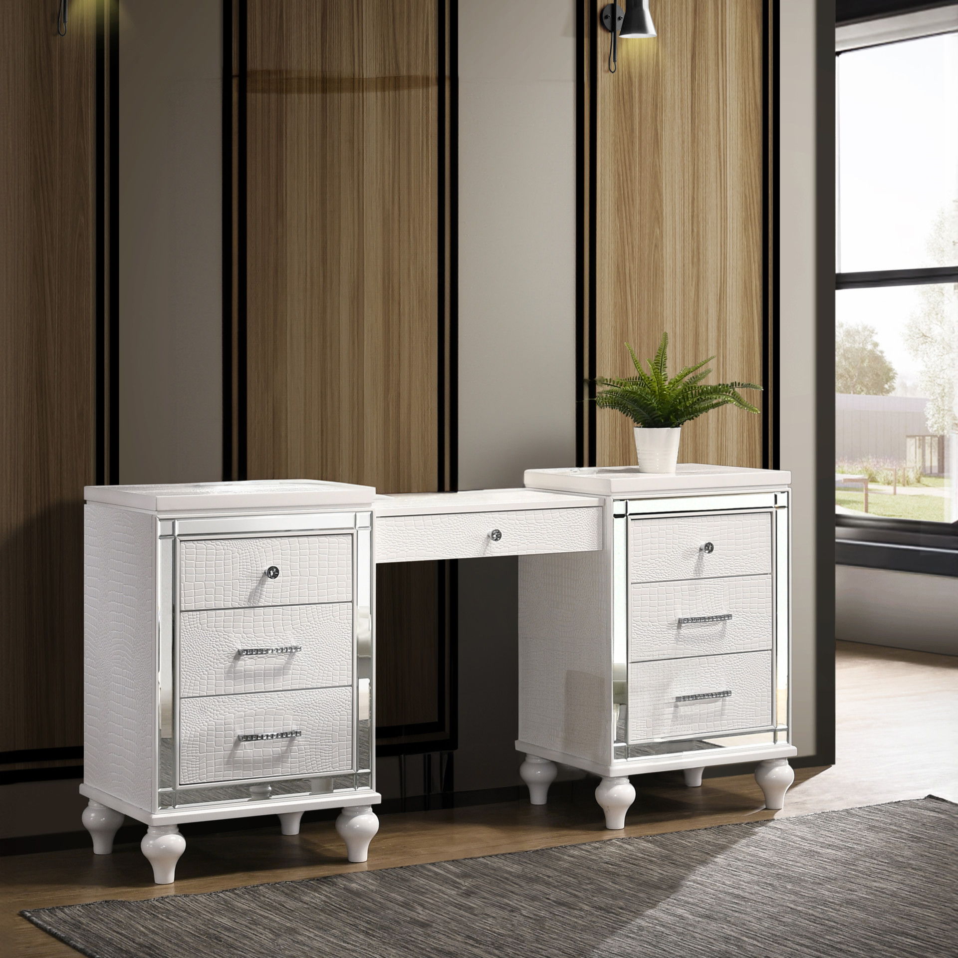 Valentino - Vanity Table - White, white