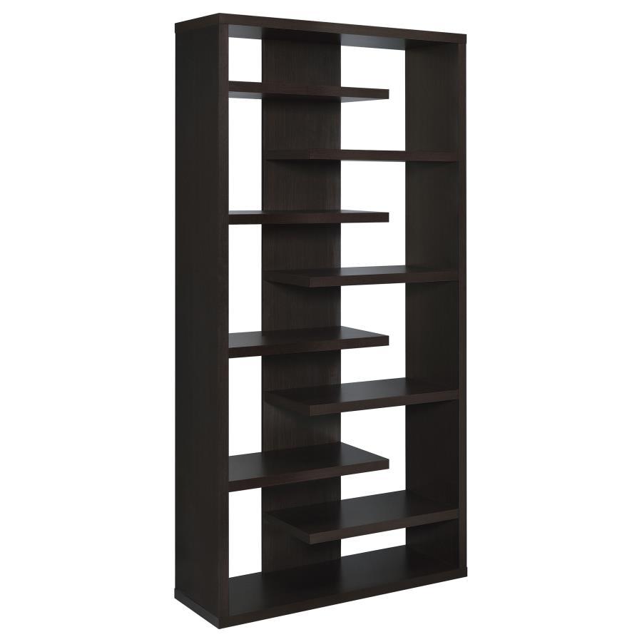 Altmark - 8-Shelf Open Bookcase - Cappuccino Image