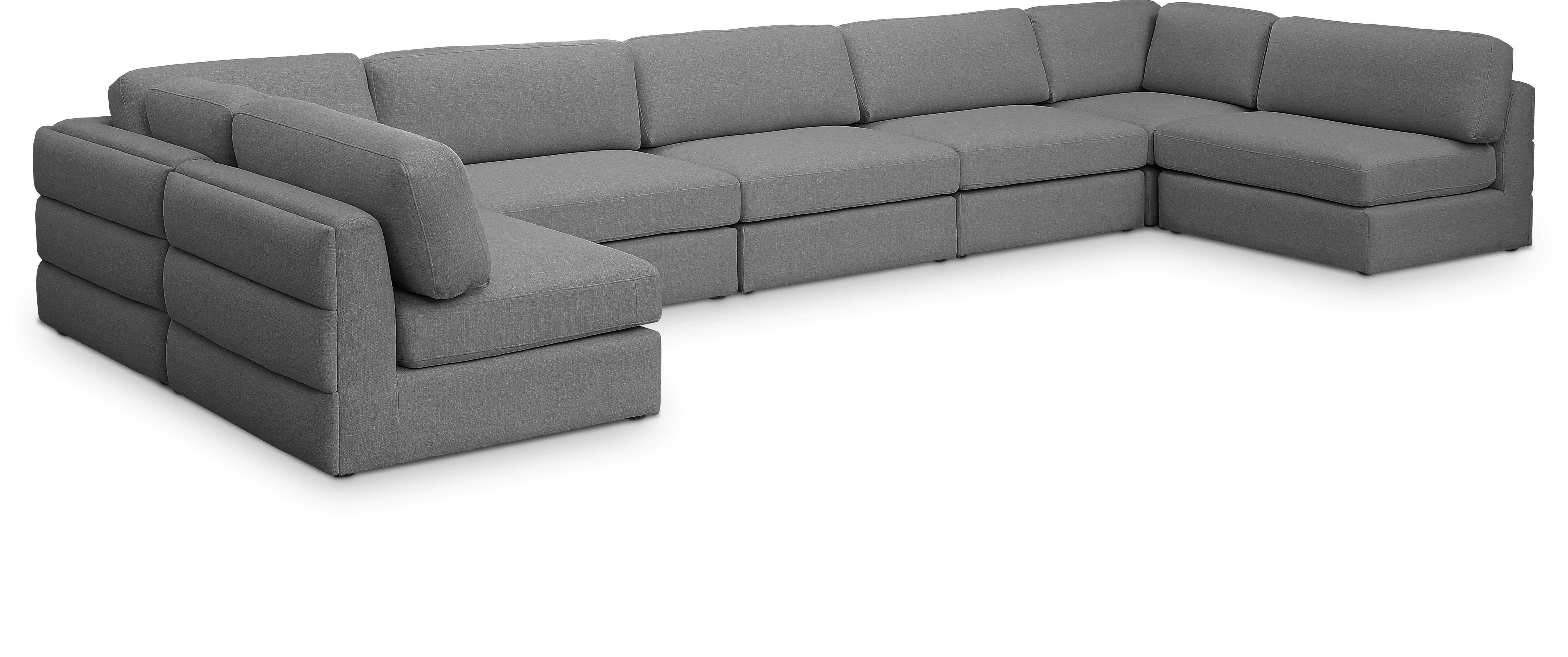 Beckham - 7 Piece Modular Sectional - Gray