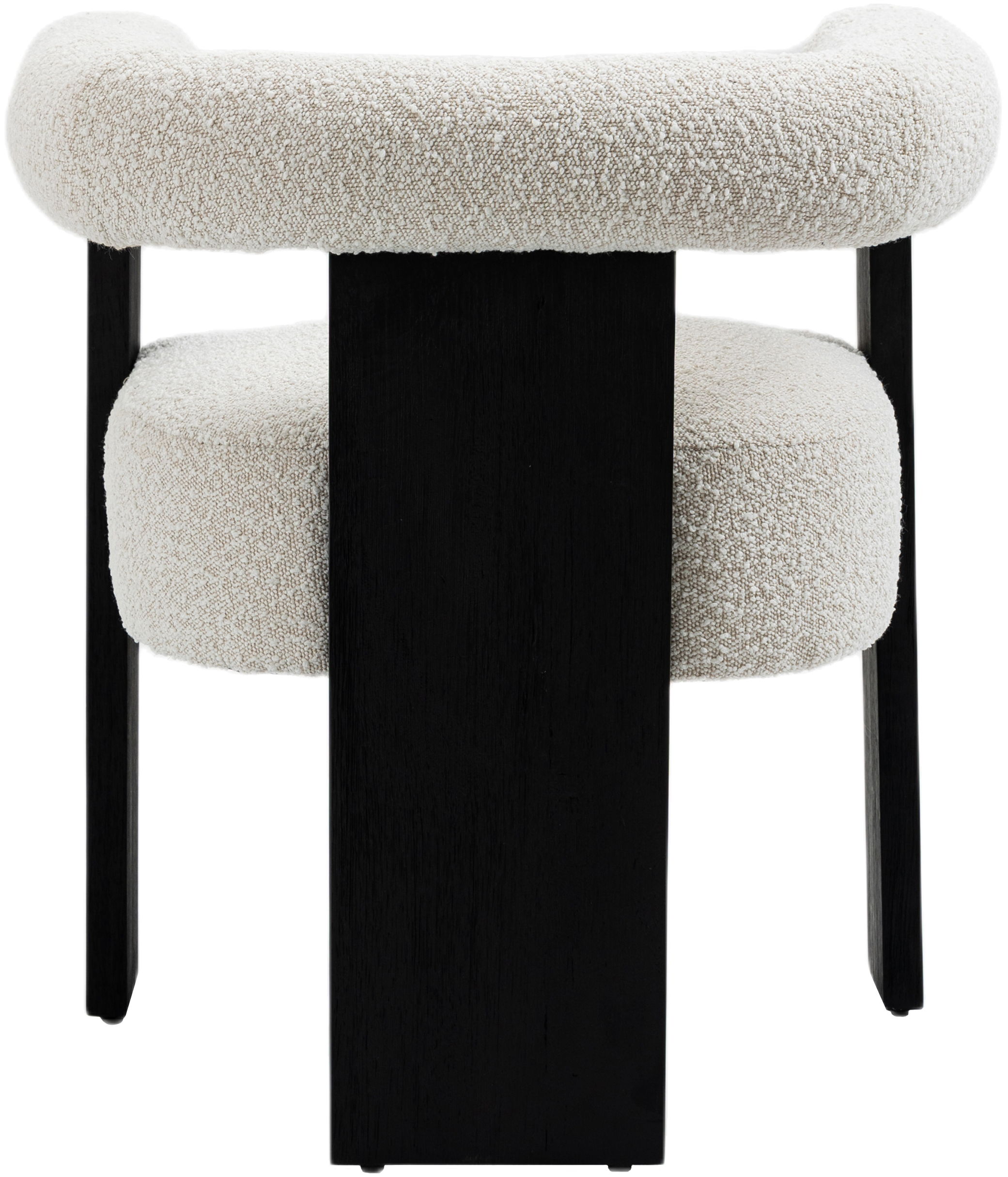 Barrel - Dining Chair - Black / Cream