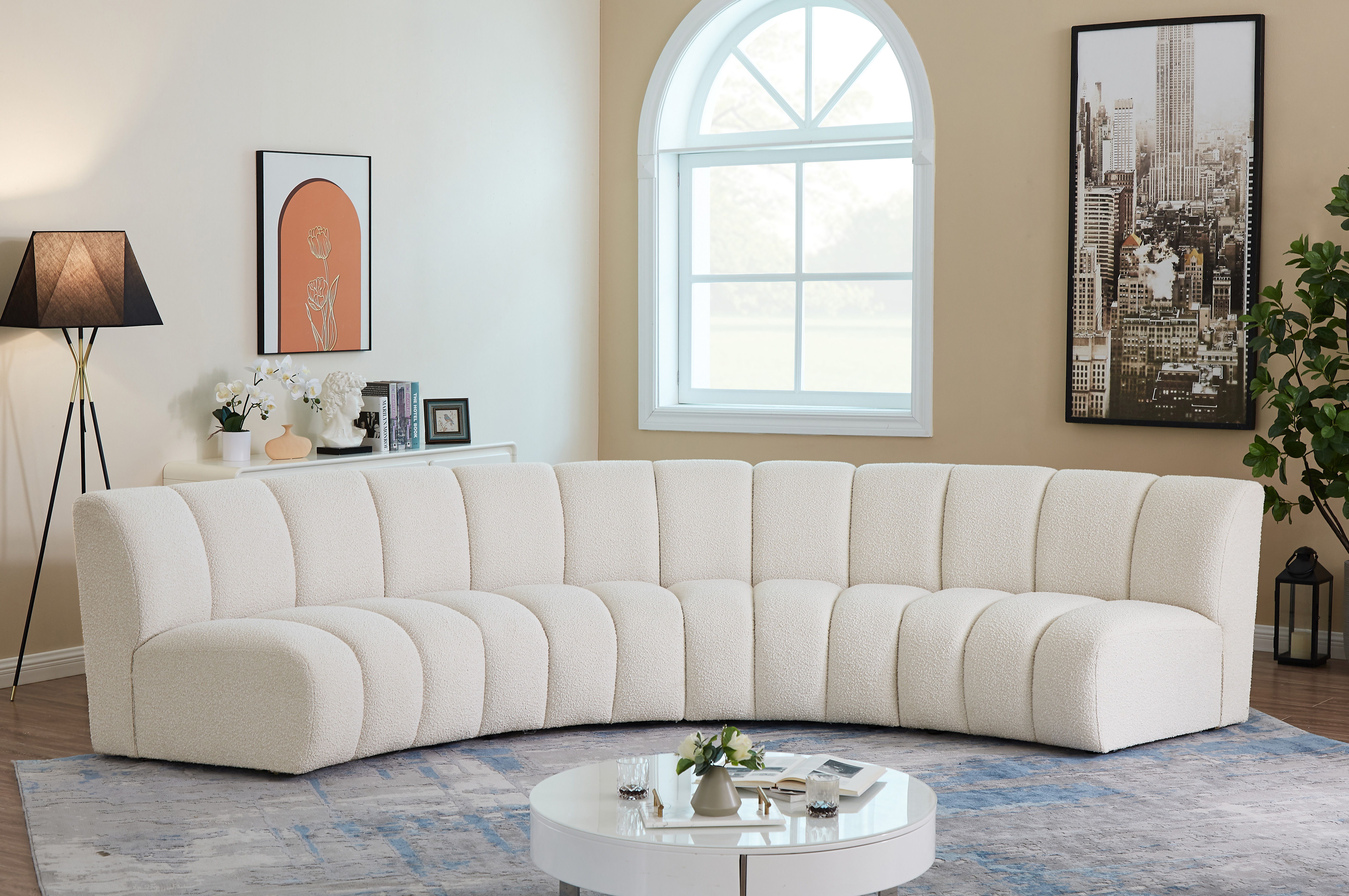 Infinity - 4 Piece Modular Sectional - Cream