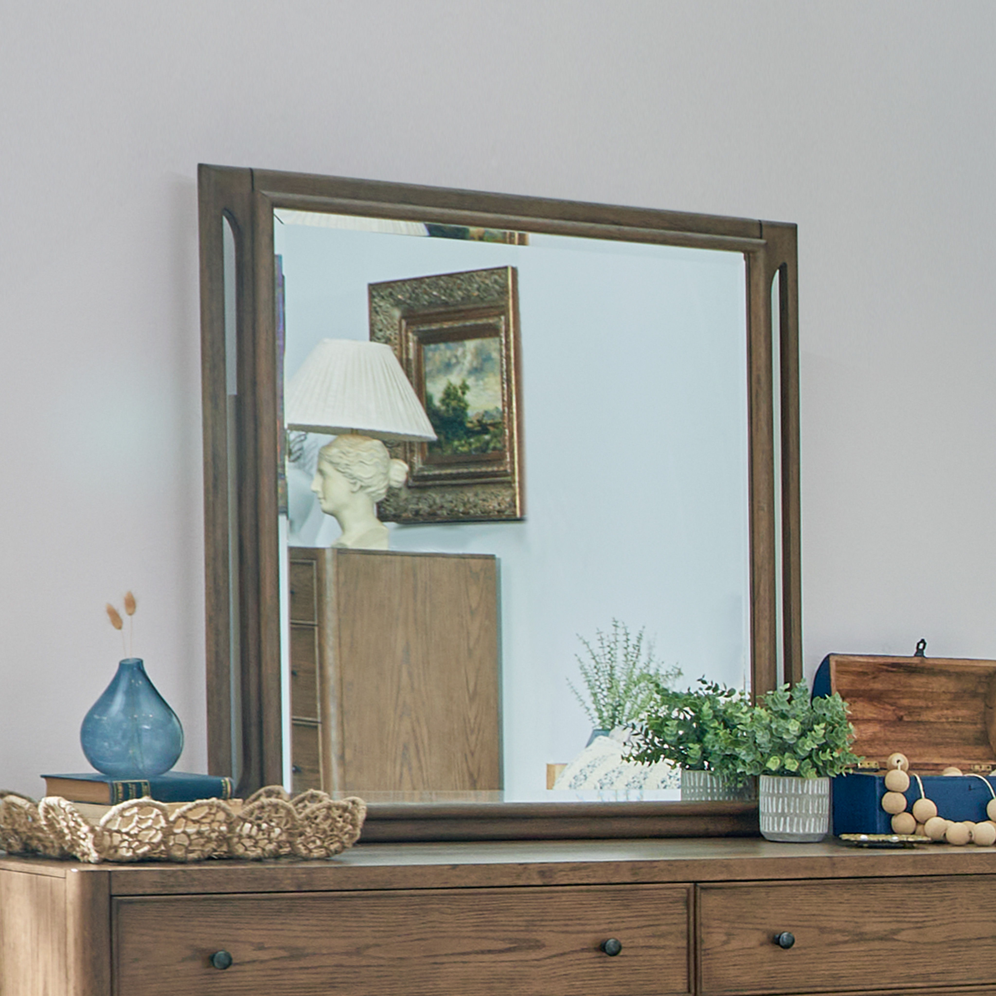 Verona - Mirror - Dark Brown, light brown