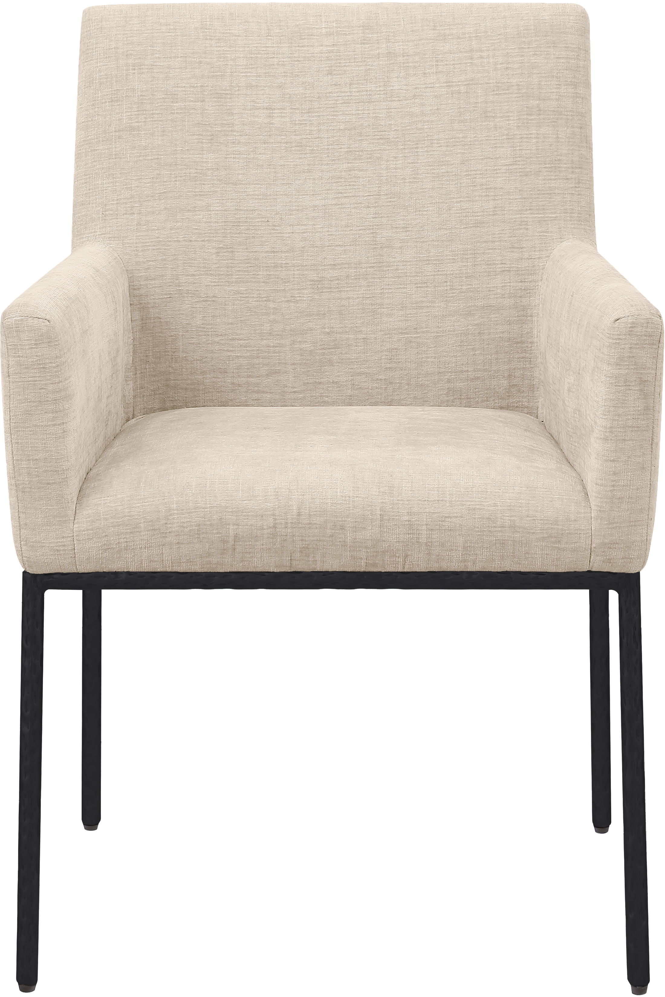 Reeves - Dining Chair With Black Legs (Set of 2) - Beige