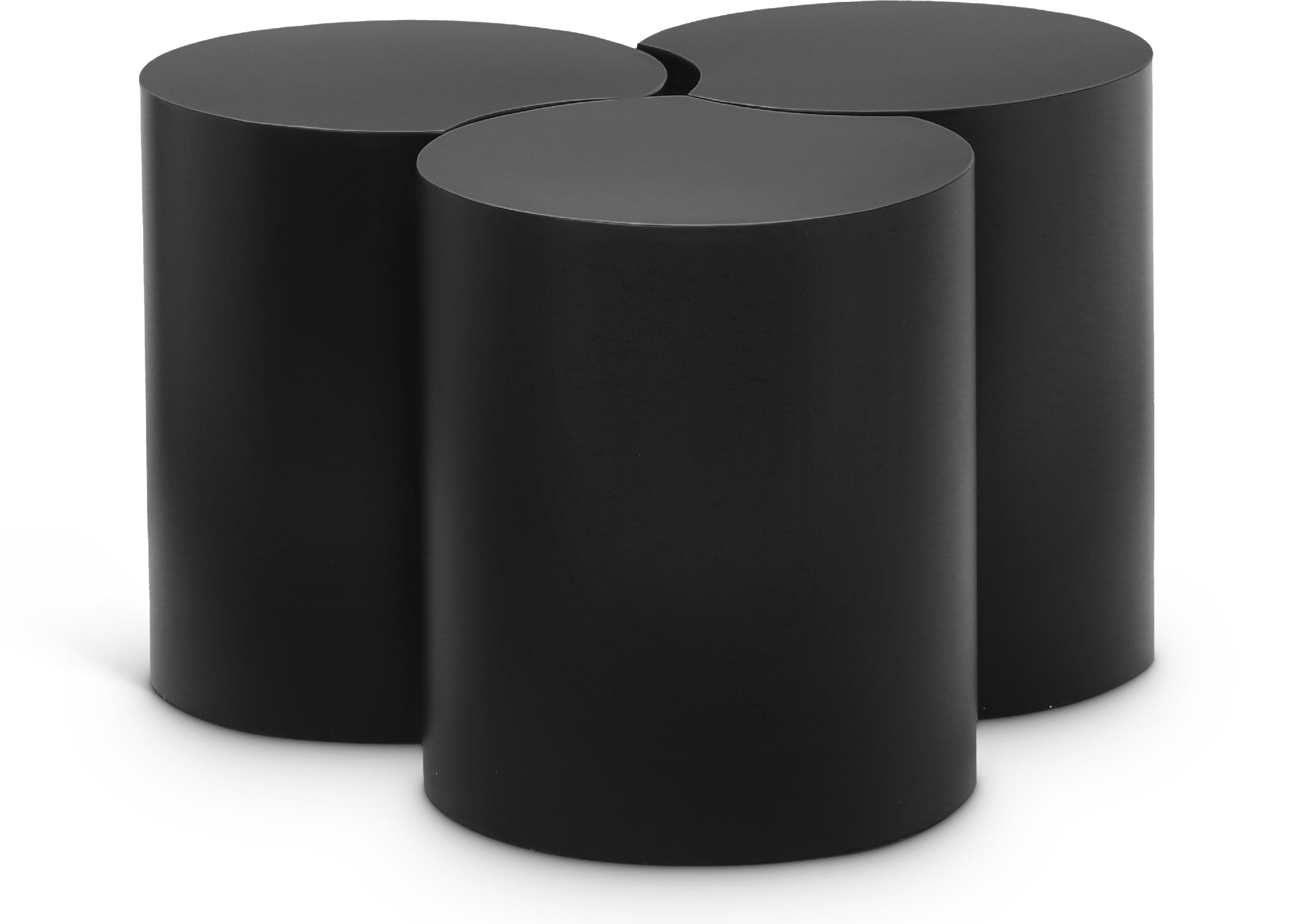 Dimple - 18" 3 Piece Modular Coffee Table - Black