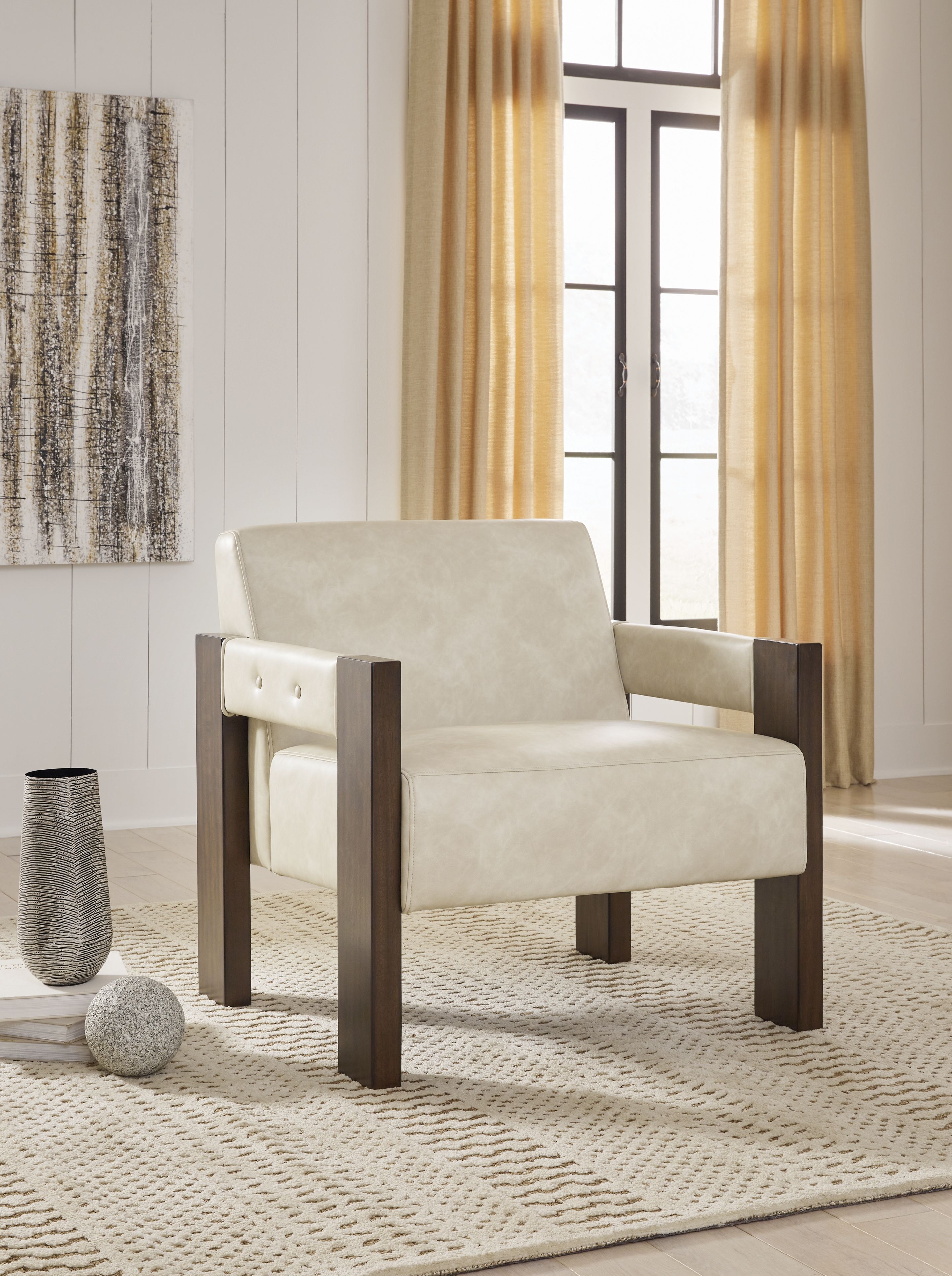 Ashley Furniture Adlanlock - Accent Chair - Bone - Image 2