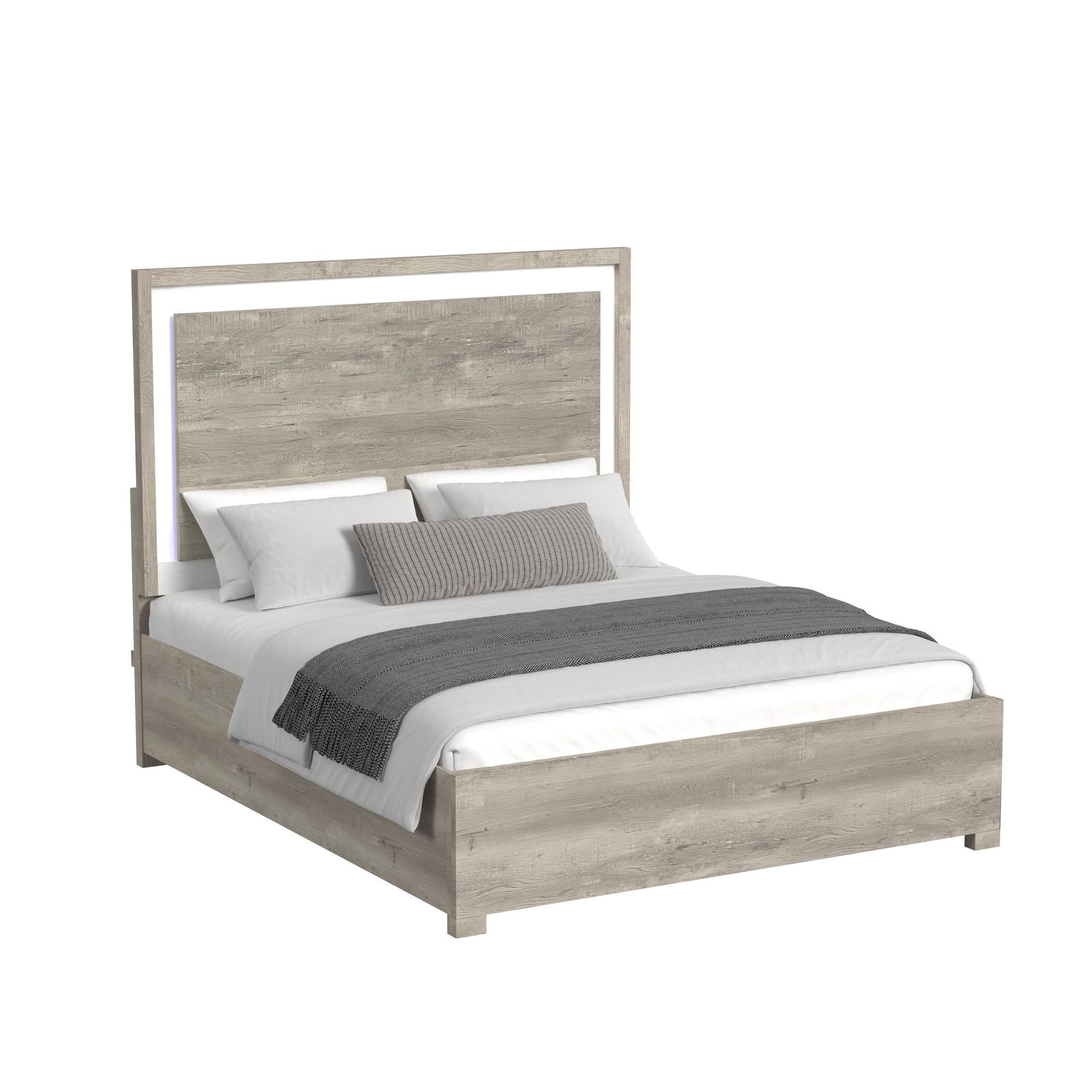 King Bed With LED
