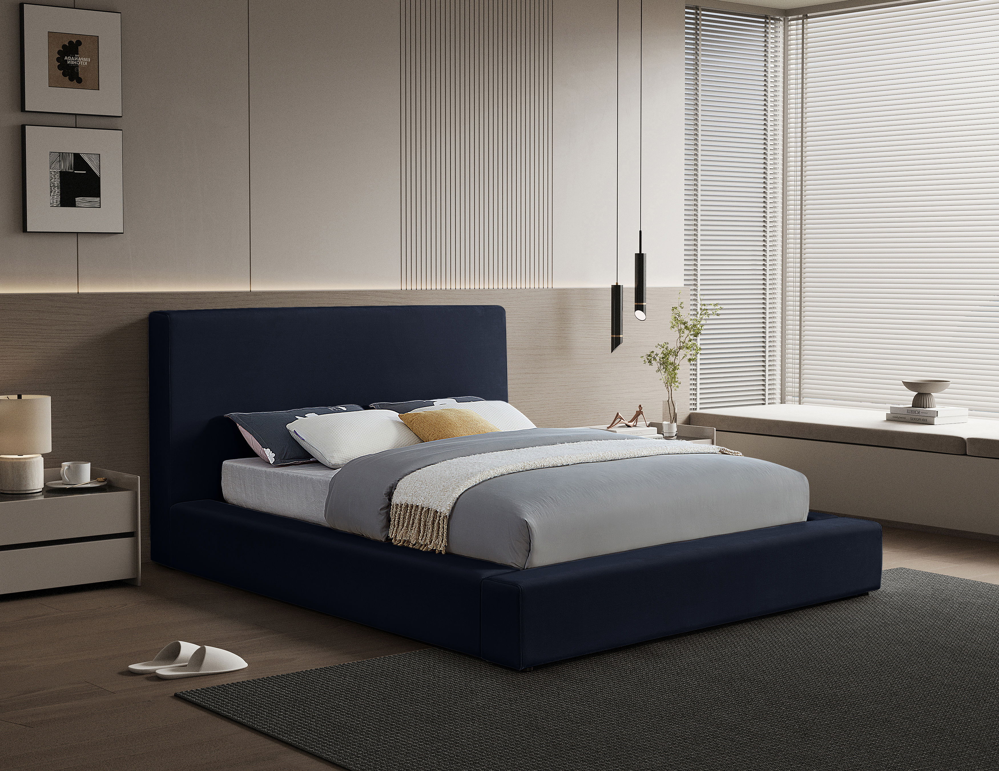 Dorian - Full Bed - Navy