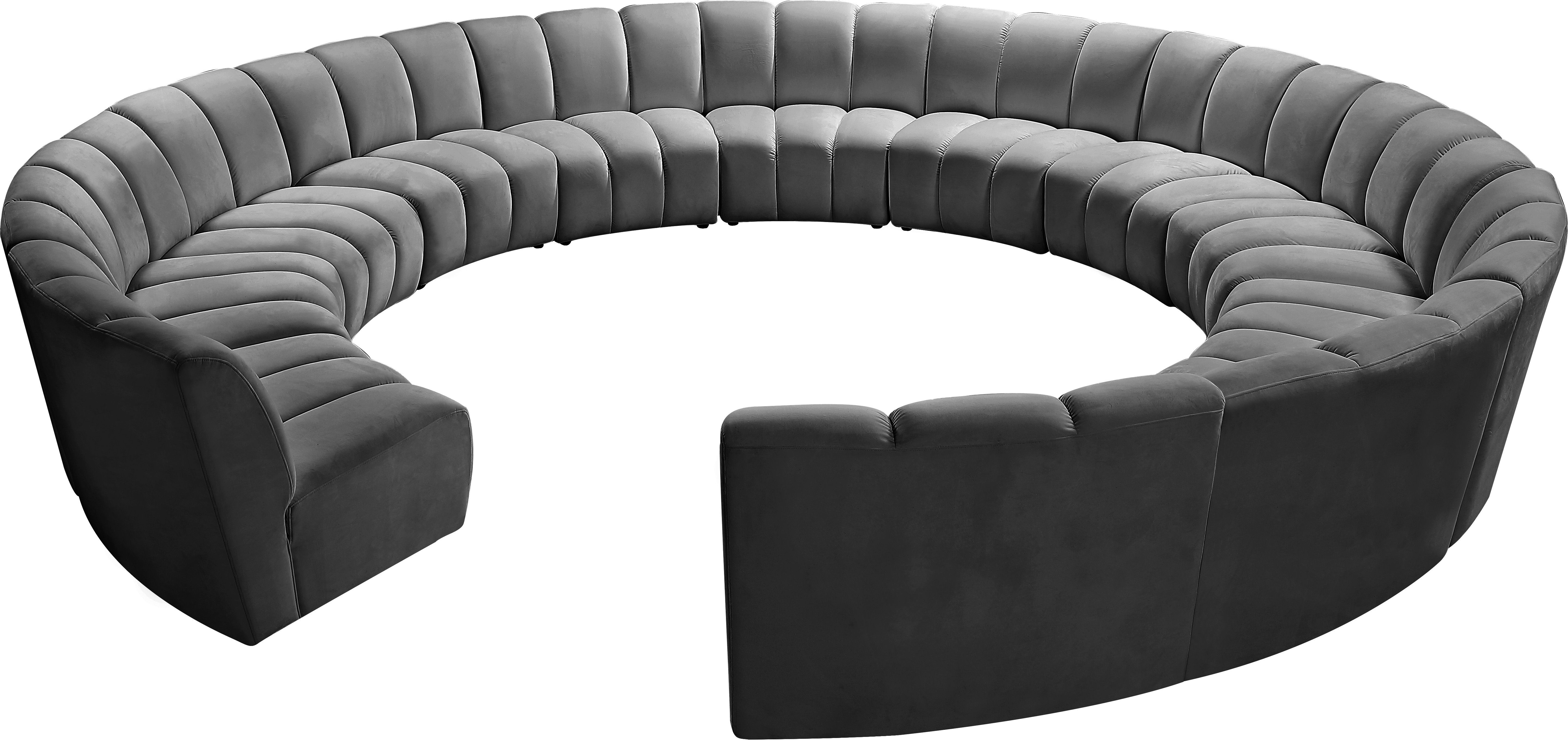 Infinity - 12 Piece Modular Sectional - Gray