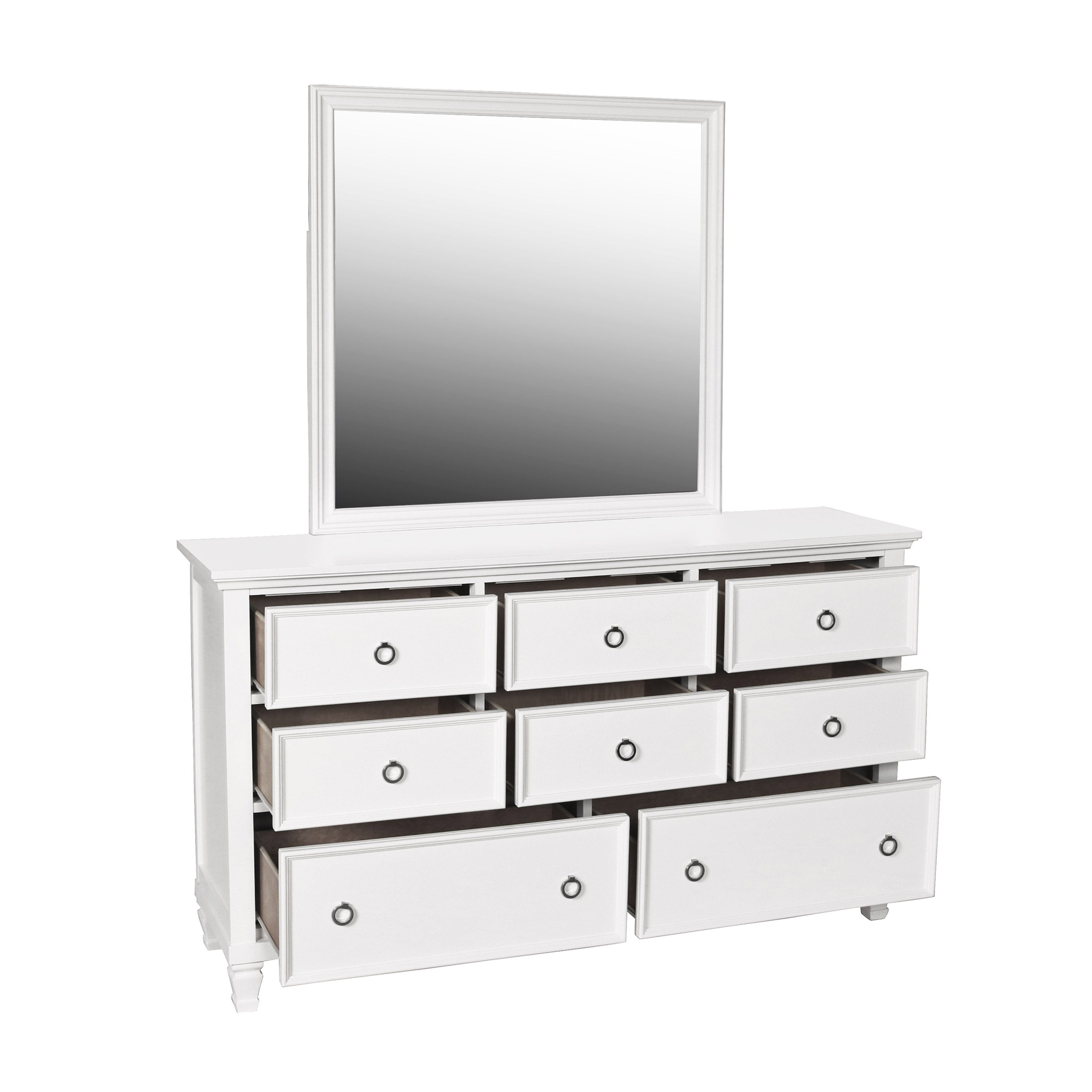 Tamarack - Dresser & Mirror Combo - White