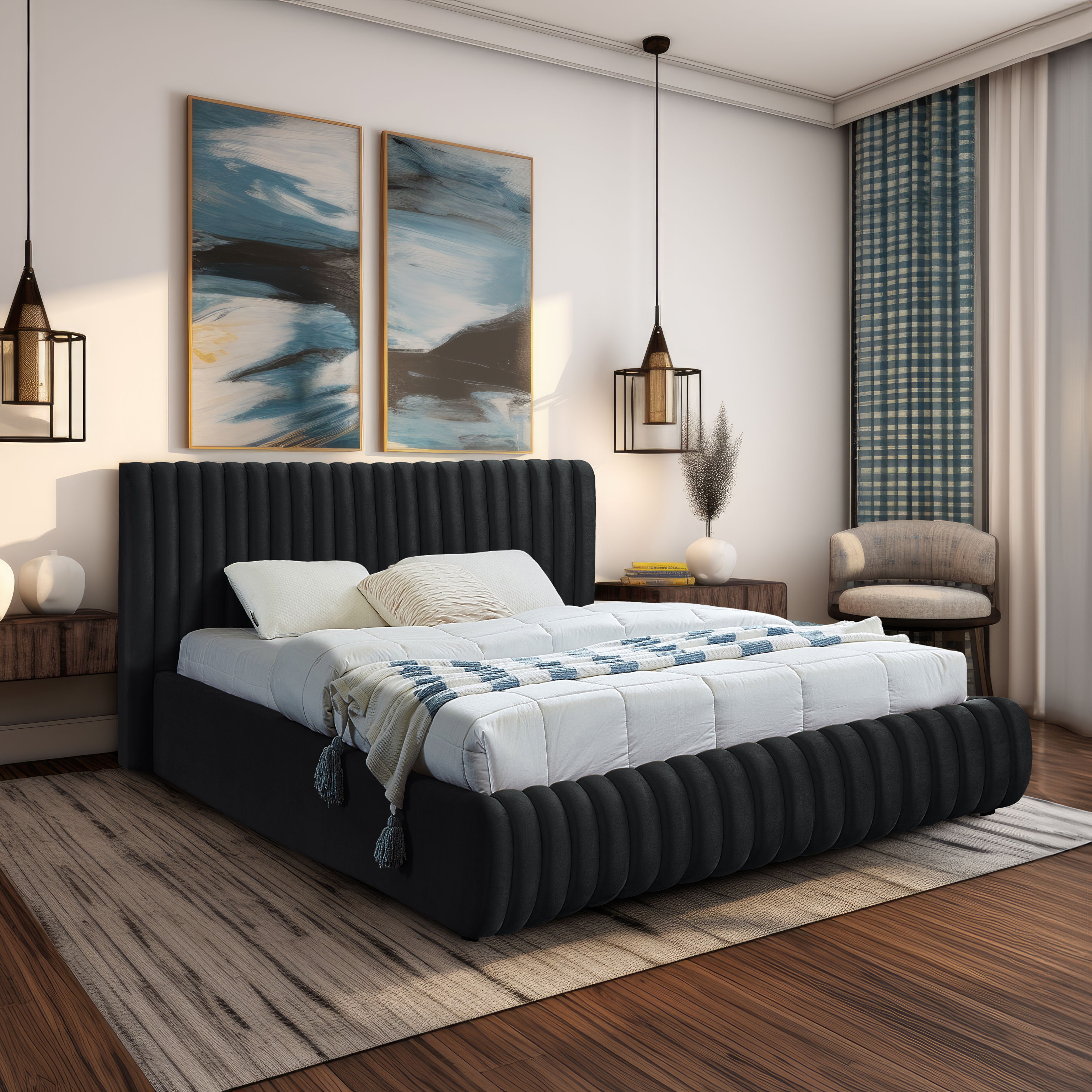 Nico - Queen Bed - Black