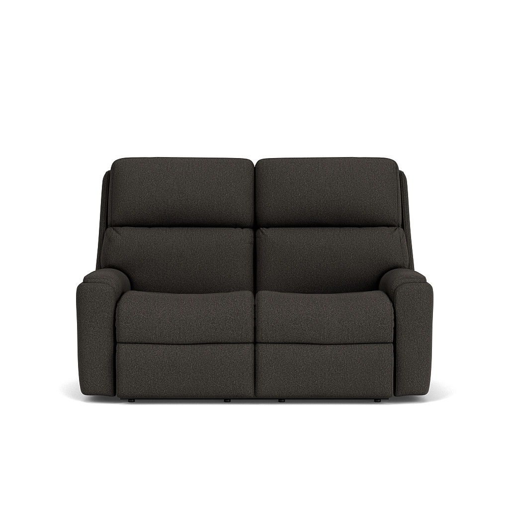 Rio - Transitional Fabric Reclining Loveseat, beige, view 4