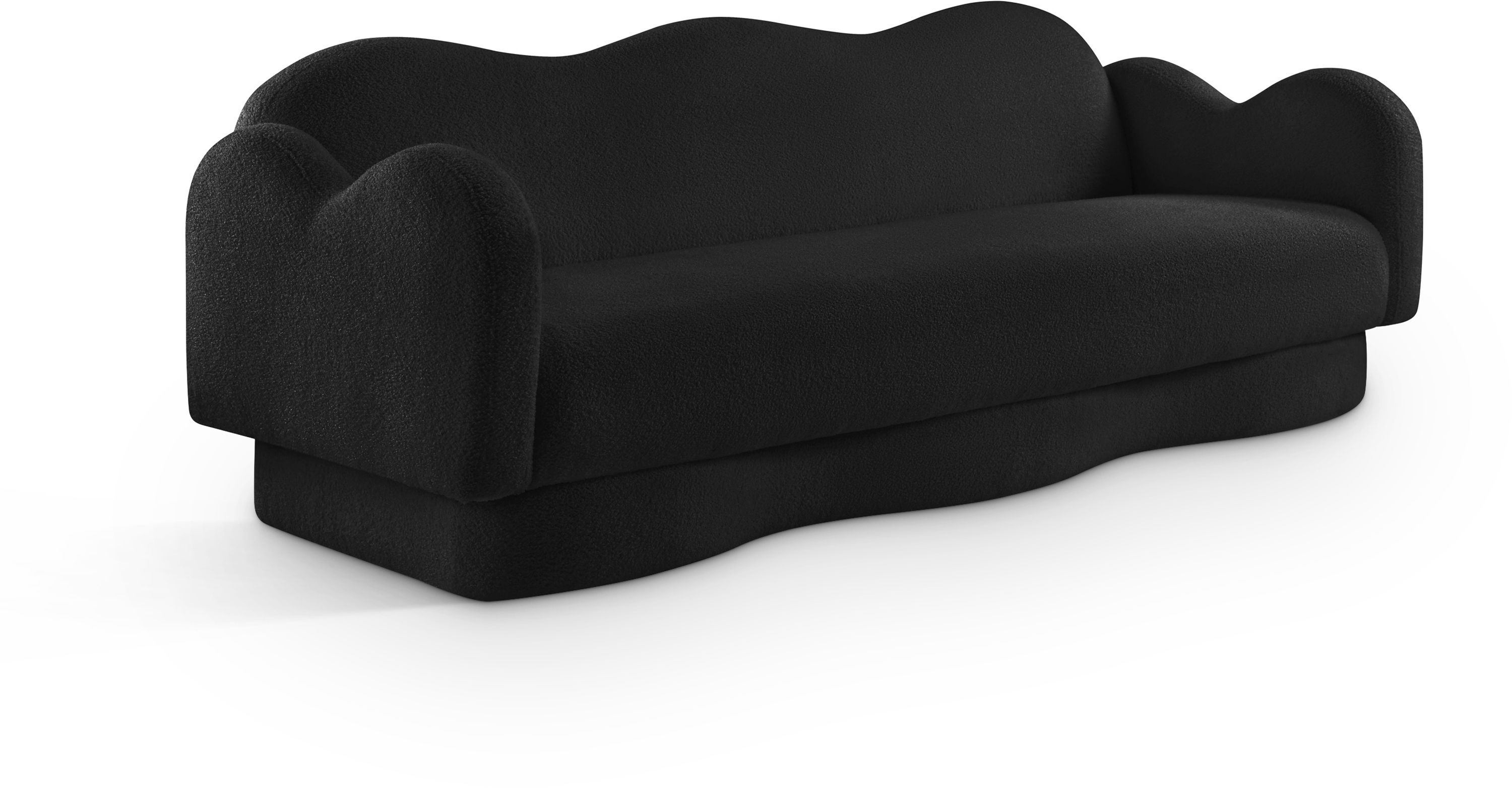Bloom - Teddy Fabric Sofa - Black