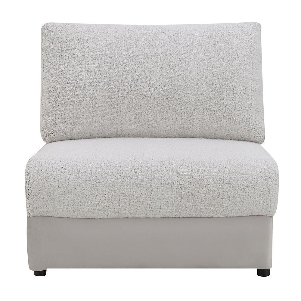 Tarrance - Modular Power Armless Recliner - Gray, light gray, view 3