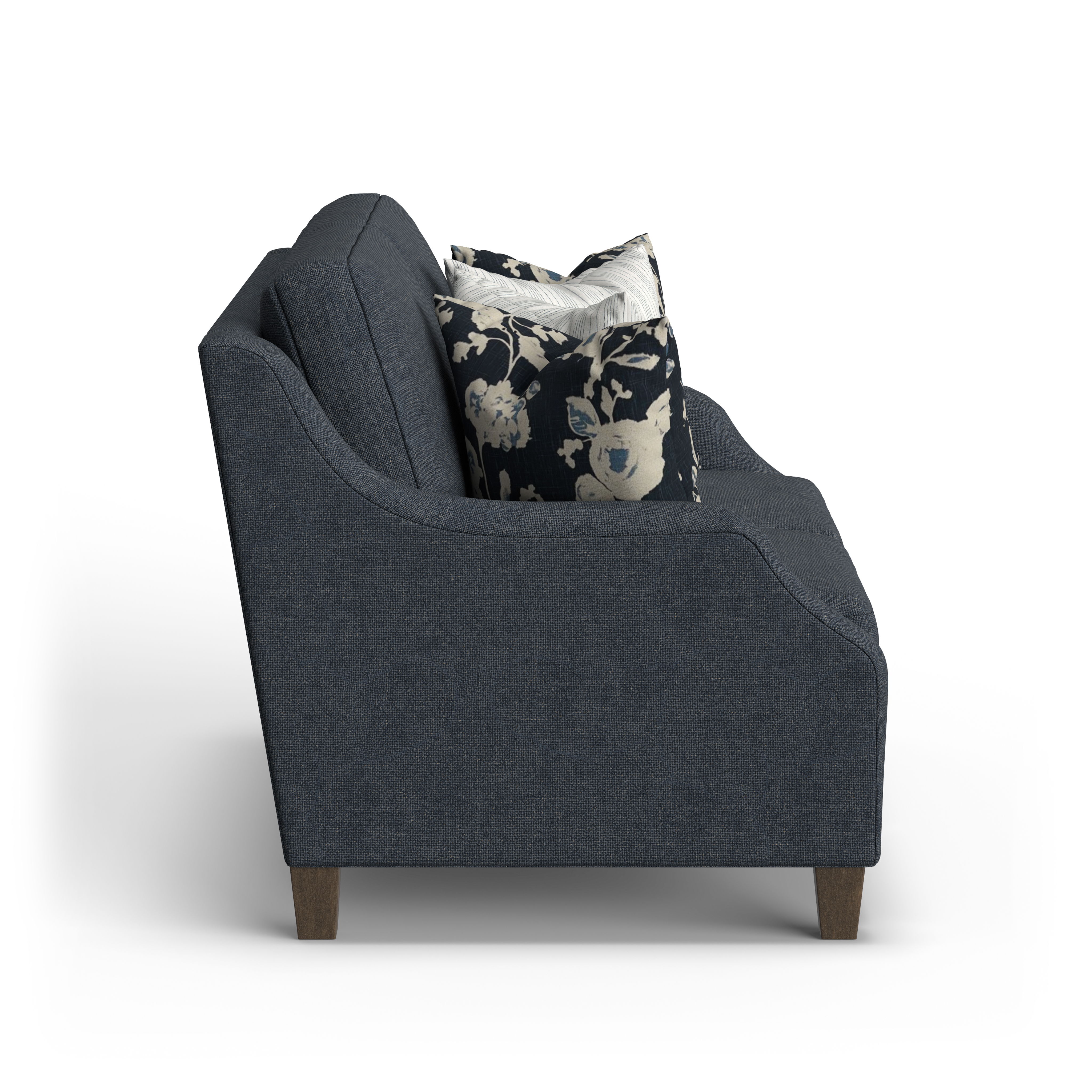 Gianna - Fabric Traditional Loveseat, gray, view 5
