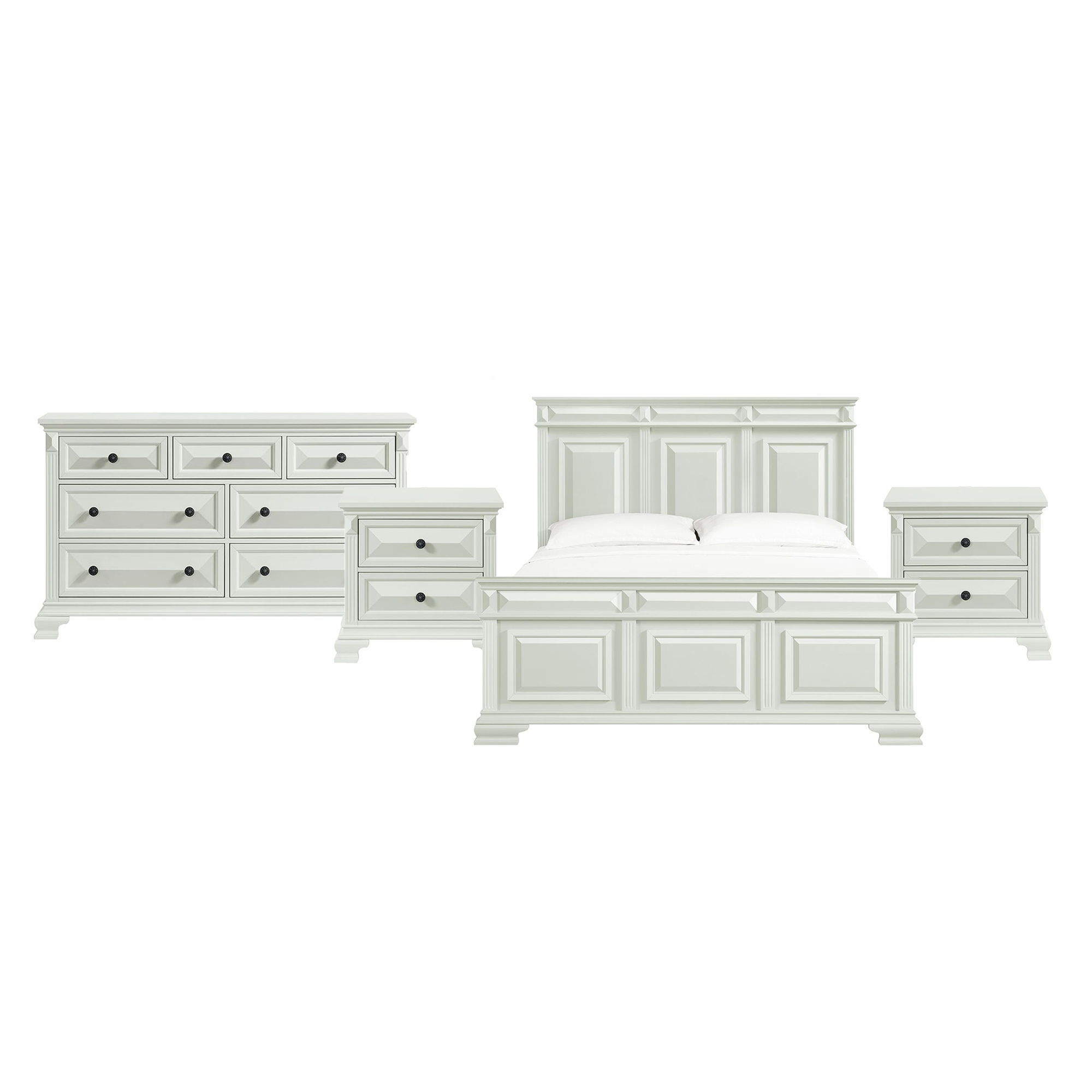 King · 4 Pc · Bedroom Set