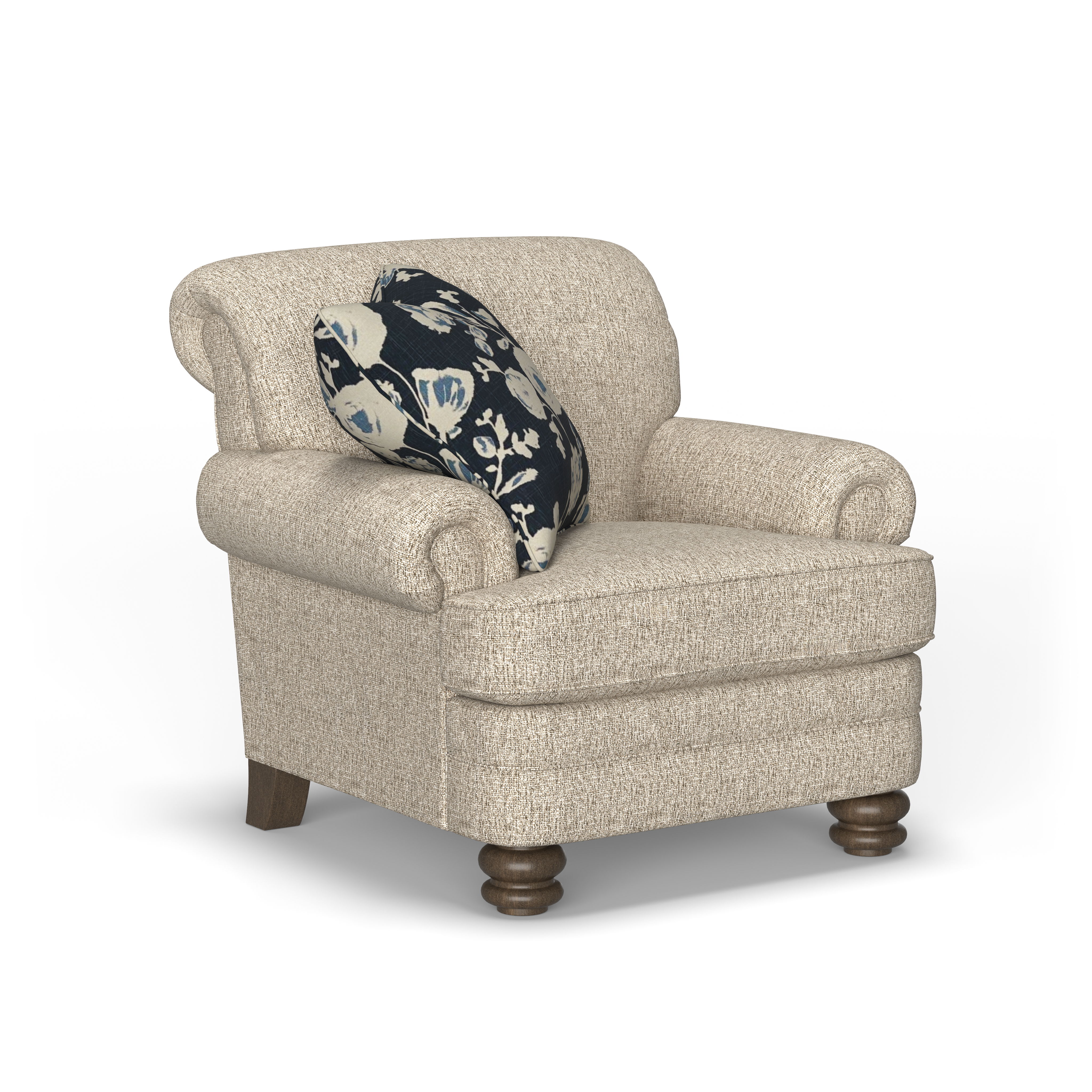 Bay Bridge - Fabric Chair, light gray