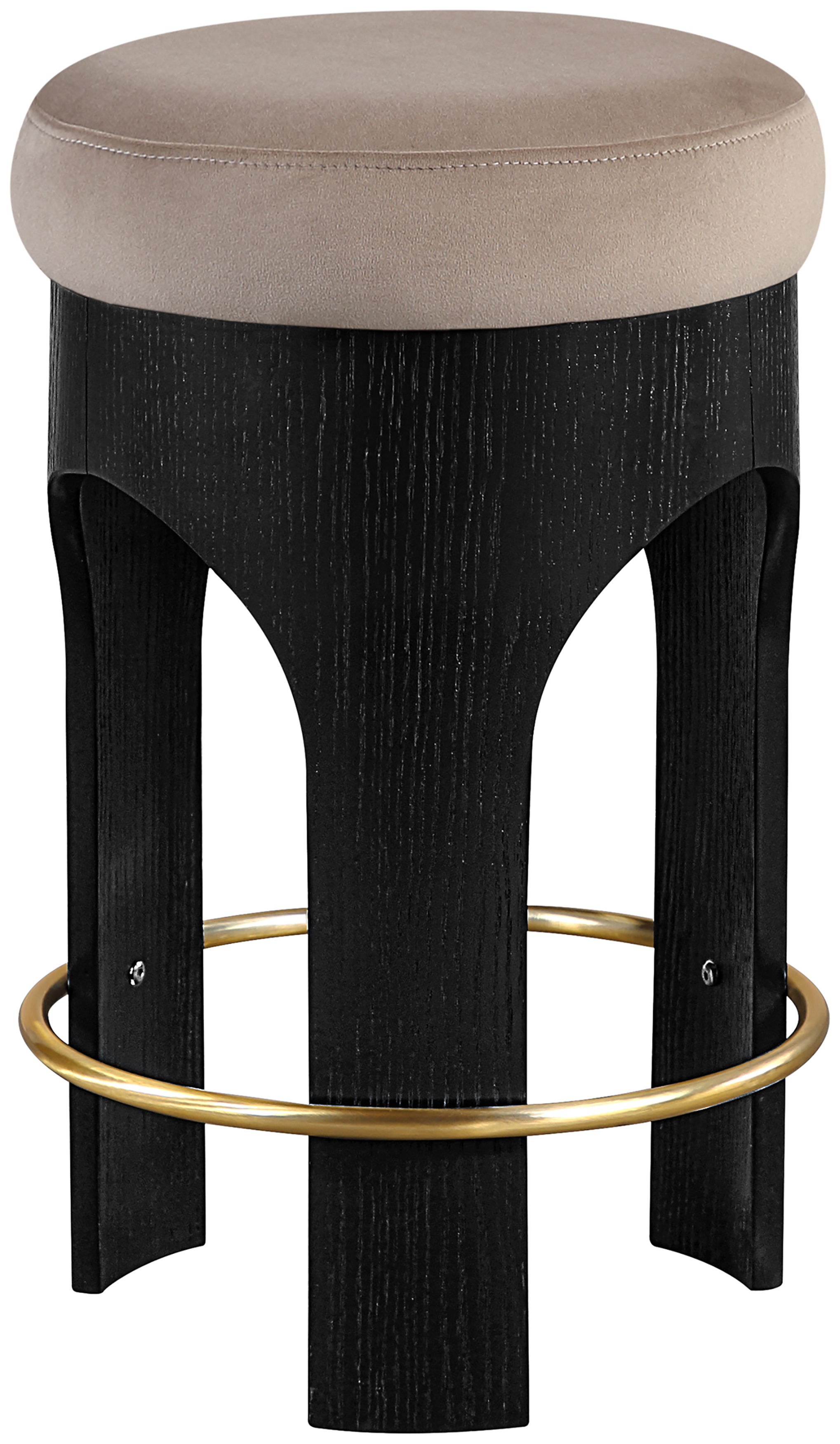 Bocceli - Upholstered Counter Stool - Taupe