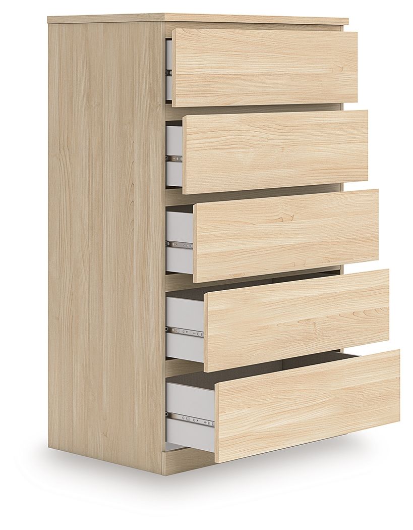 Onita - Five Drawer Chest - Natural