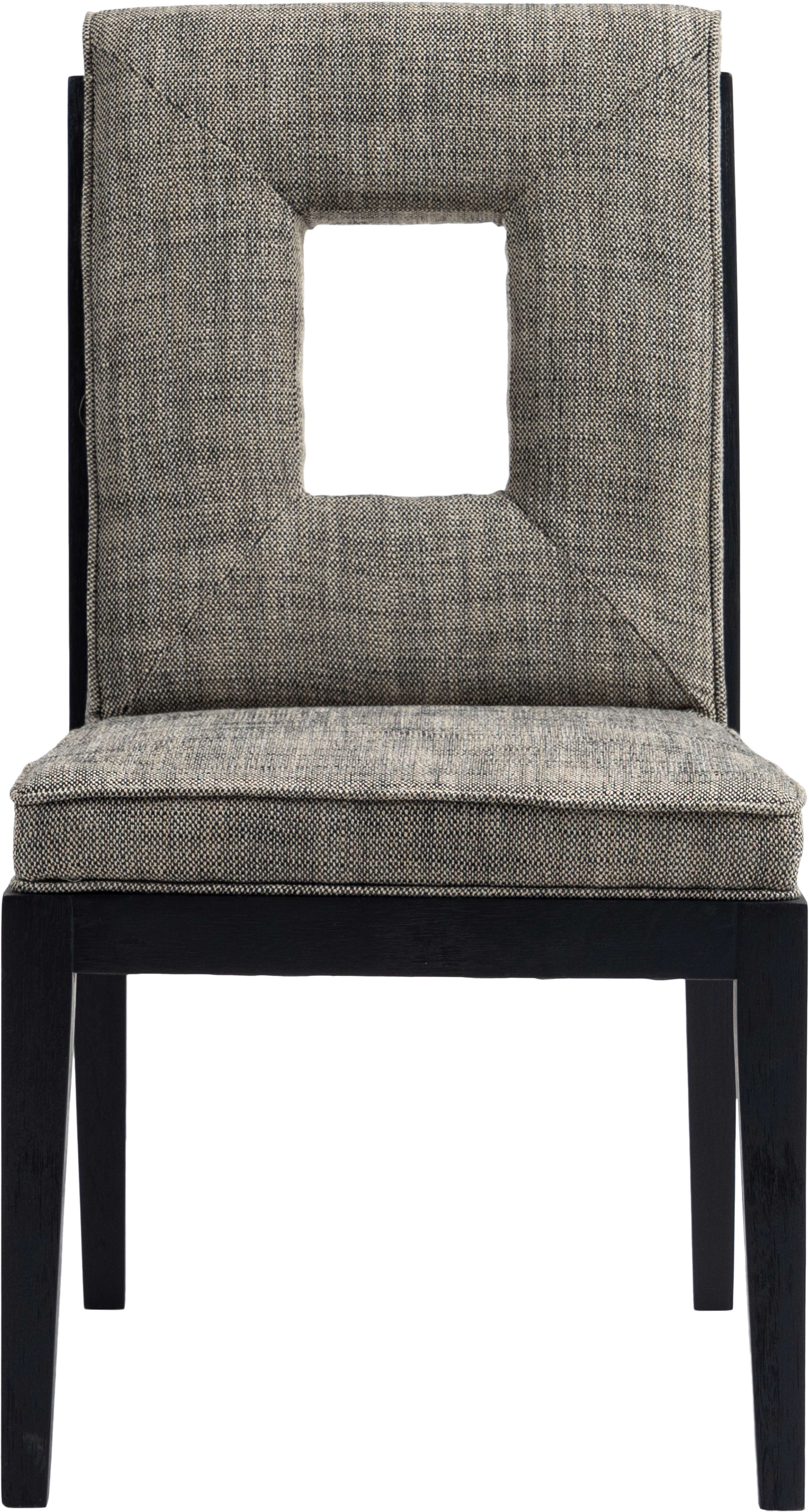 Gwendolyn - Dining Side Chair With Black Frame (Set of 2) - Gray