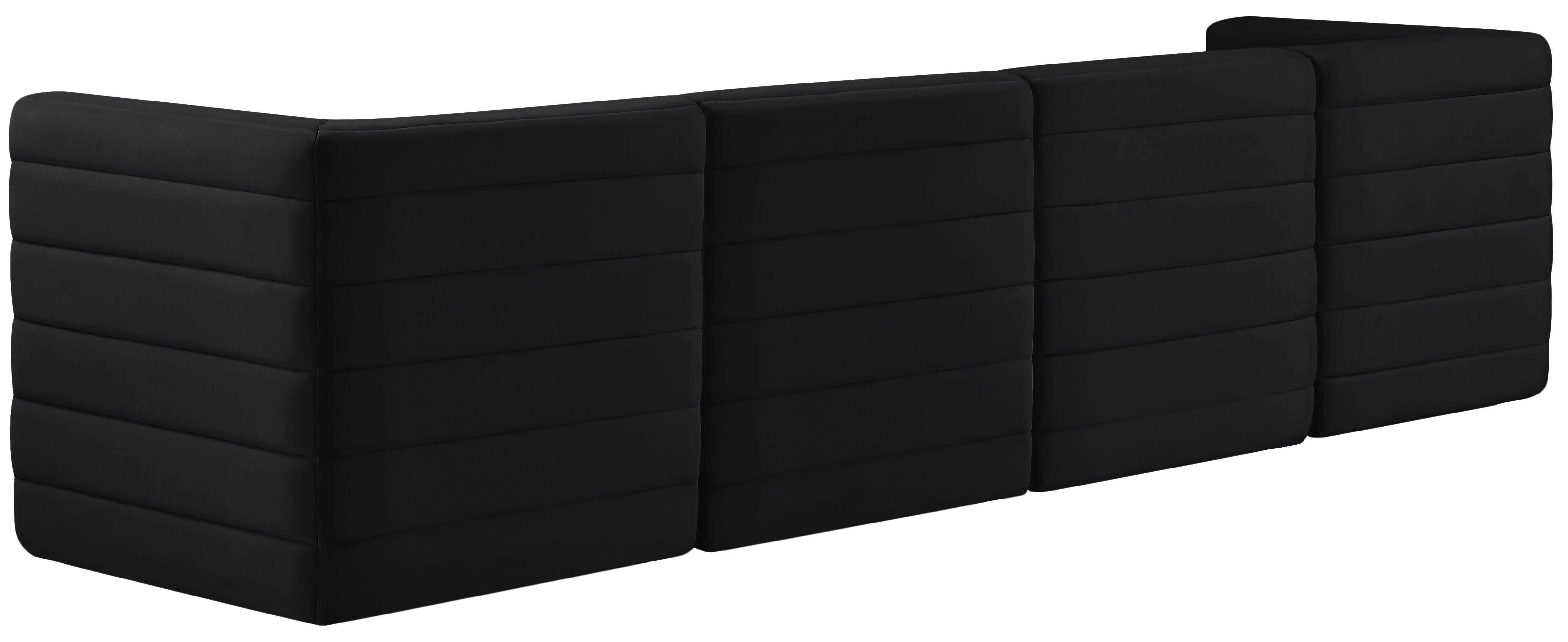 Quincy - 4 Piece Modular Sofa - Black