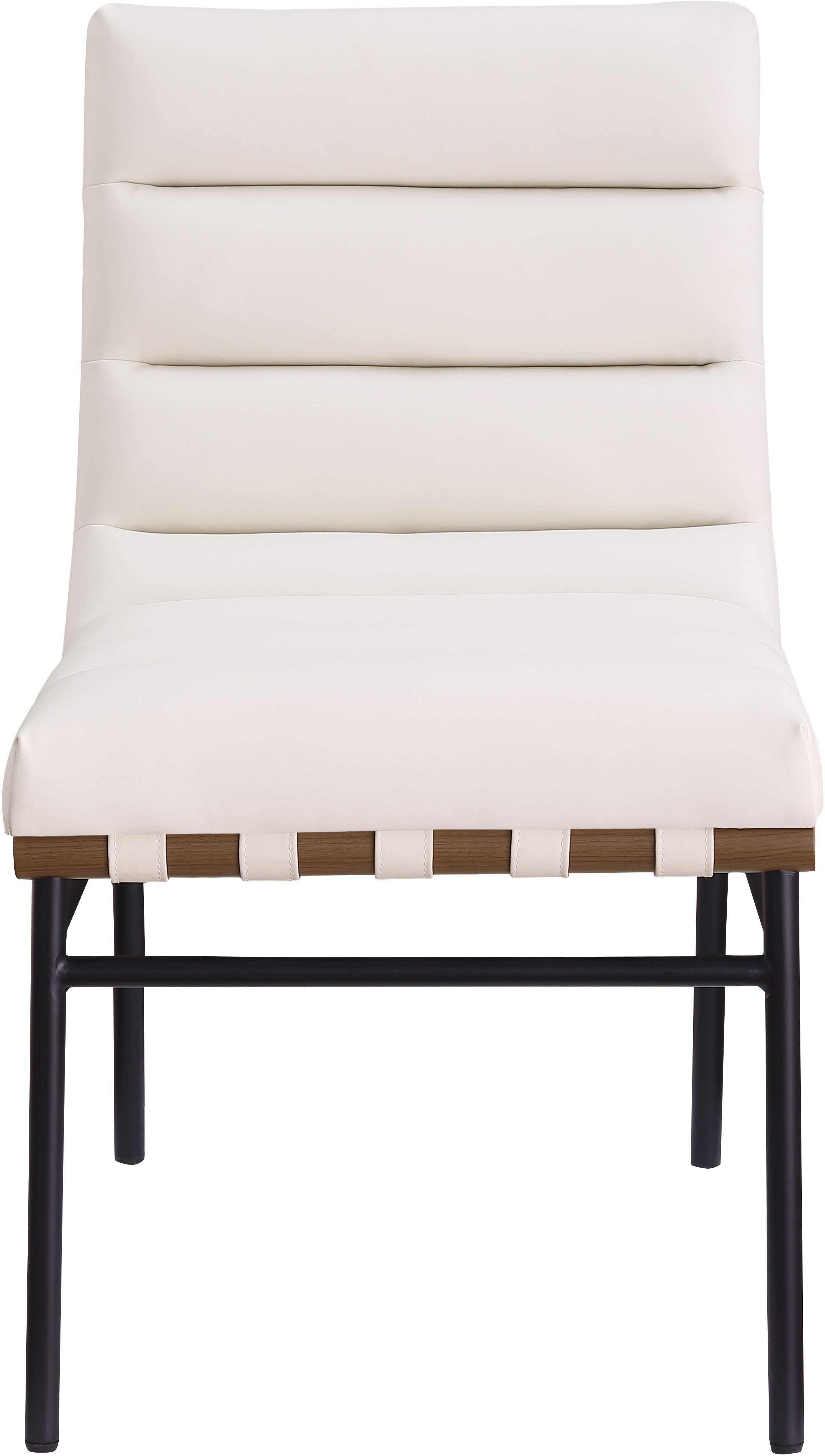 Burke - Faux Leather Dining Chair (Set of 2) - Cream