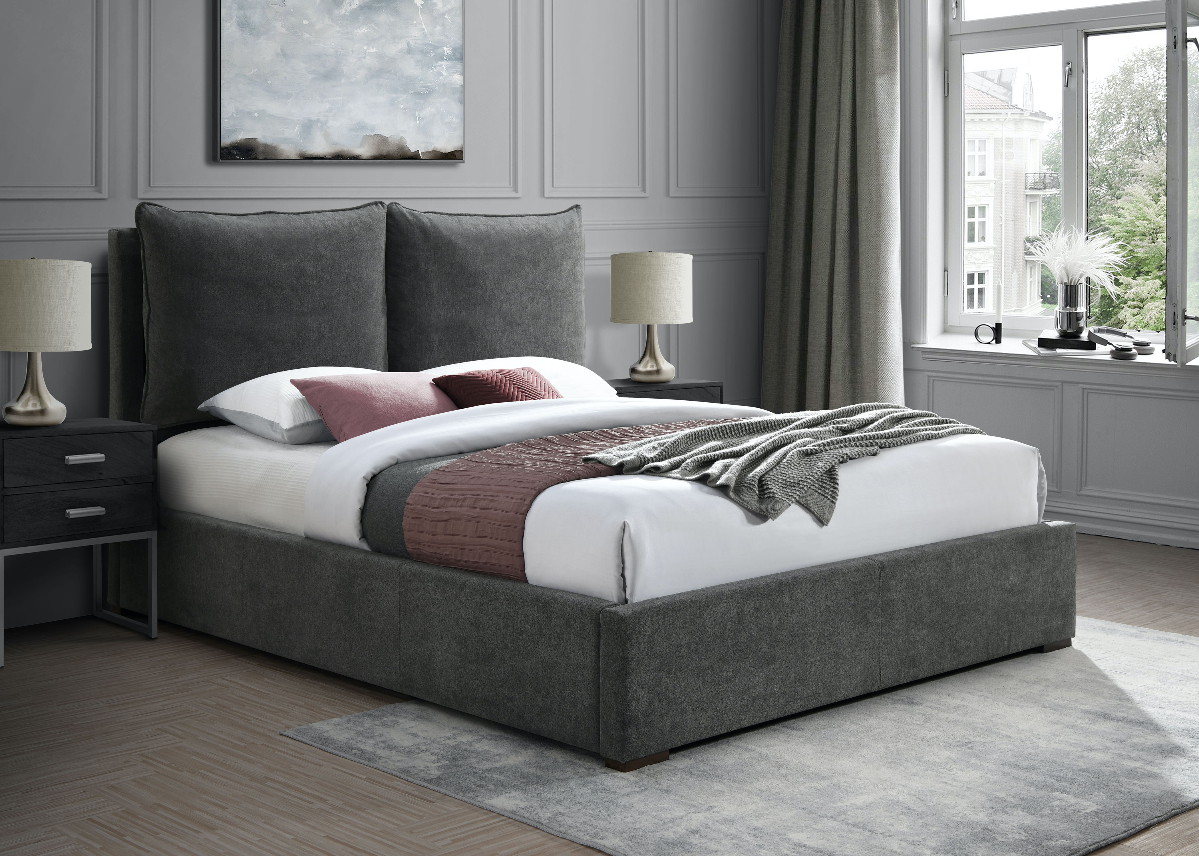 Misha - Full Bed - Pepper Black