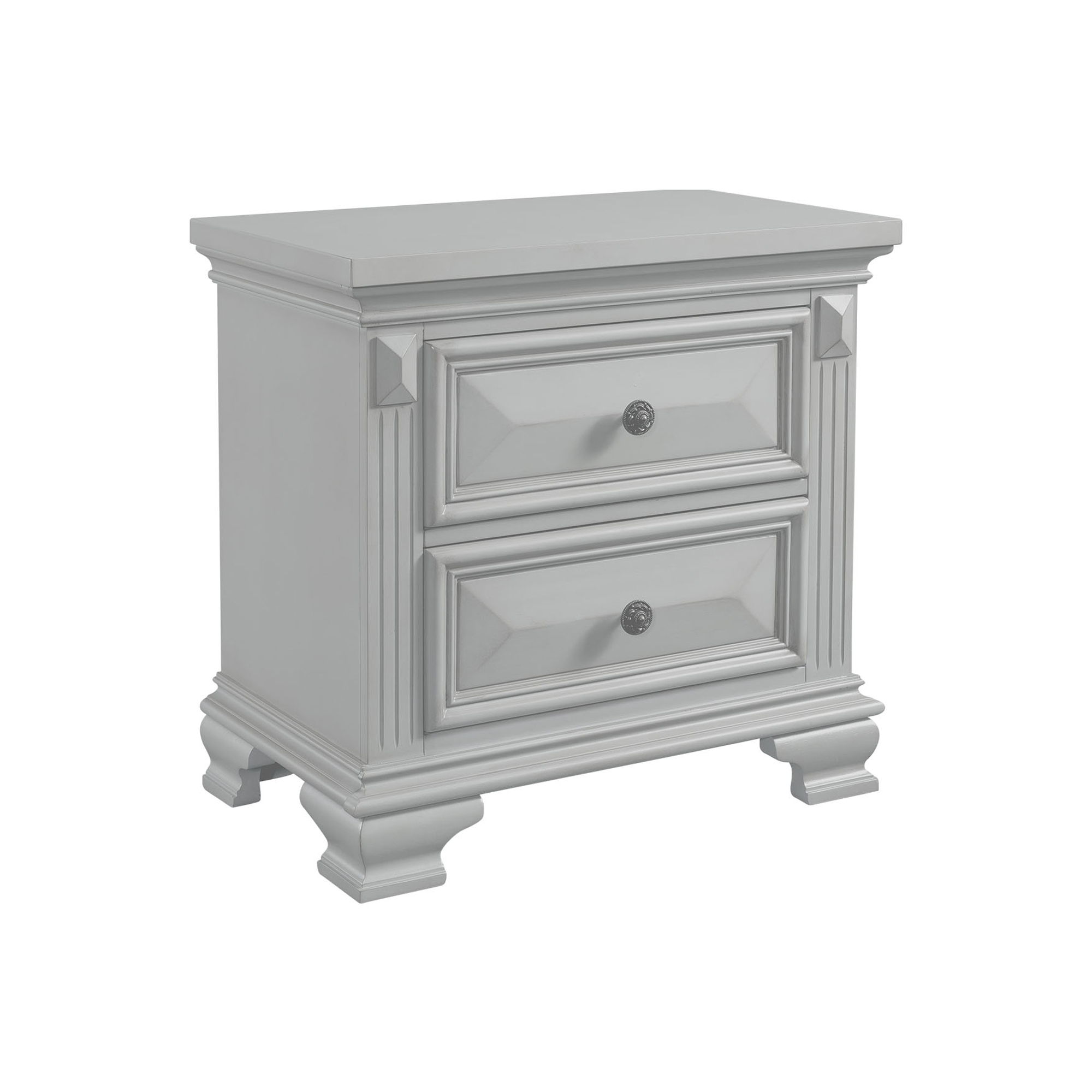 Calloway 2-Drawer Nightstand in Grey Image
