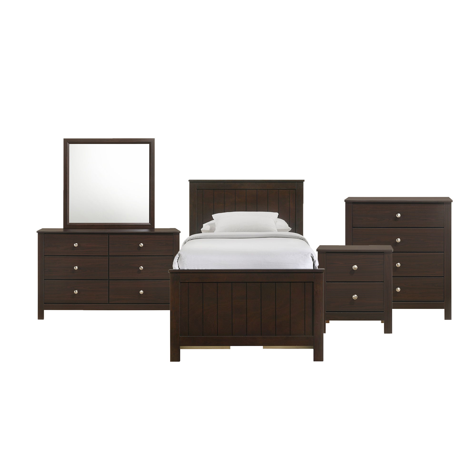 Twin · 5 Pc · Bedroom Set