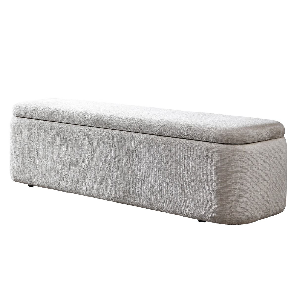 Orane - Bench With Storage - Gray, light gray