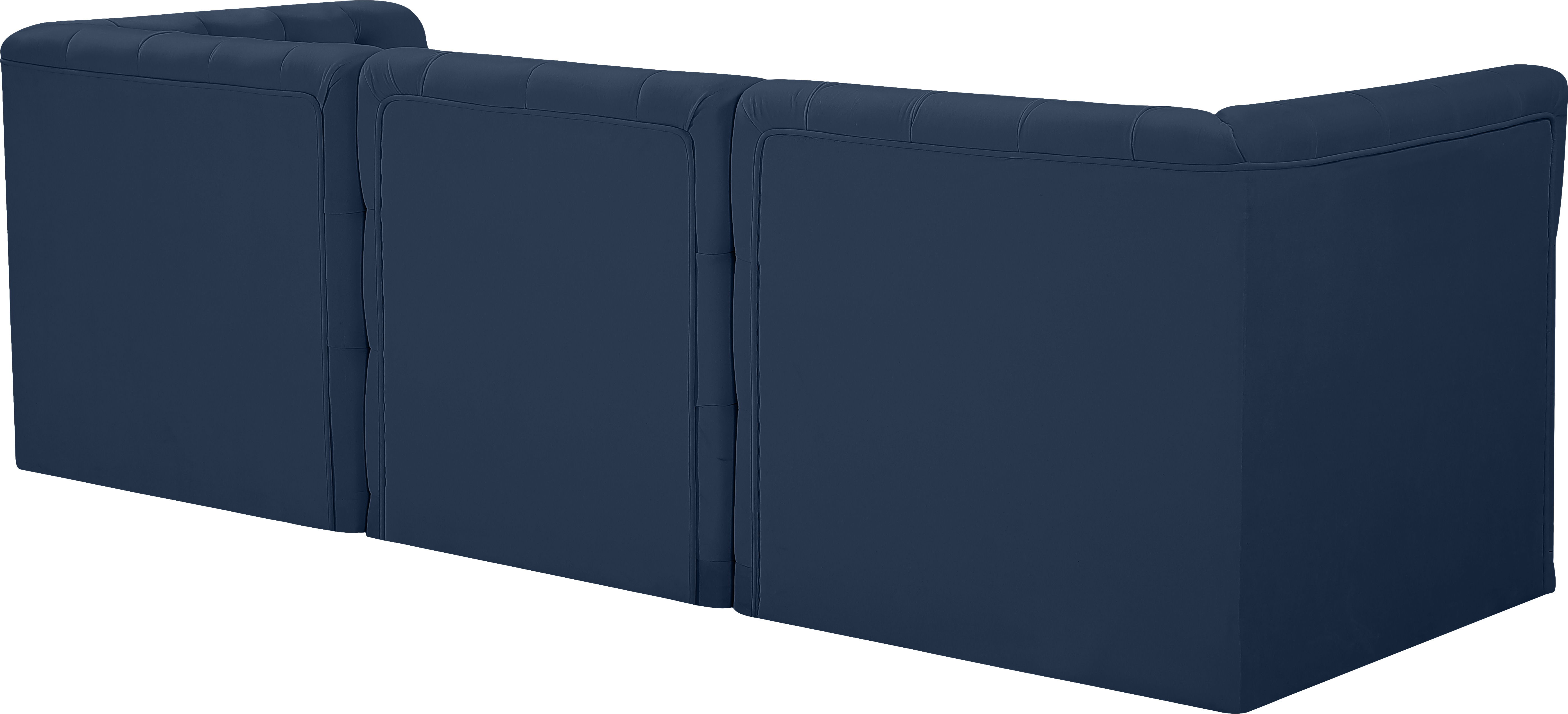 Tuft - 3 Piece Modular Sofa - Navy