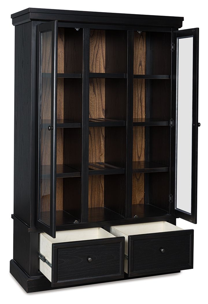 Ashley Furniture Greddinton - Curio - Black / Brown - Image 2