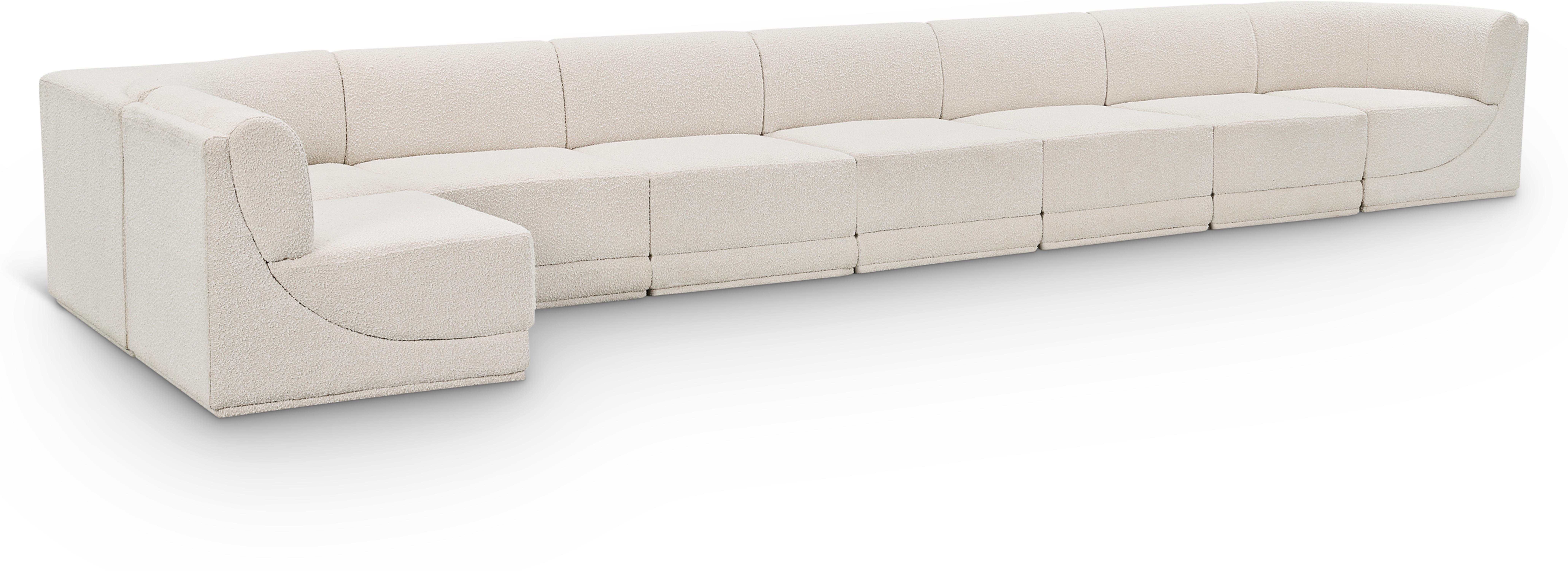 Ollie - 8 Piece Modular Sectional - Cream