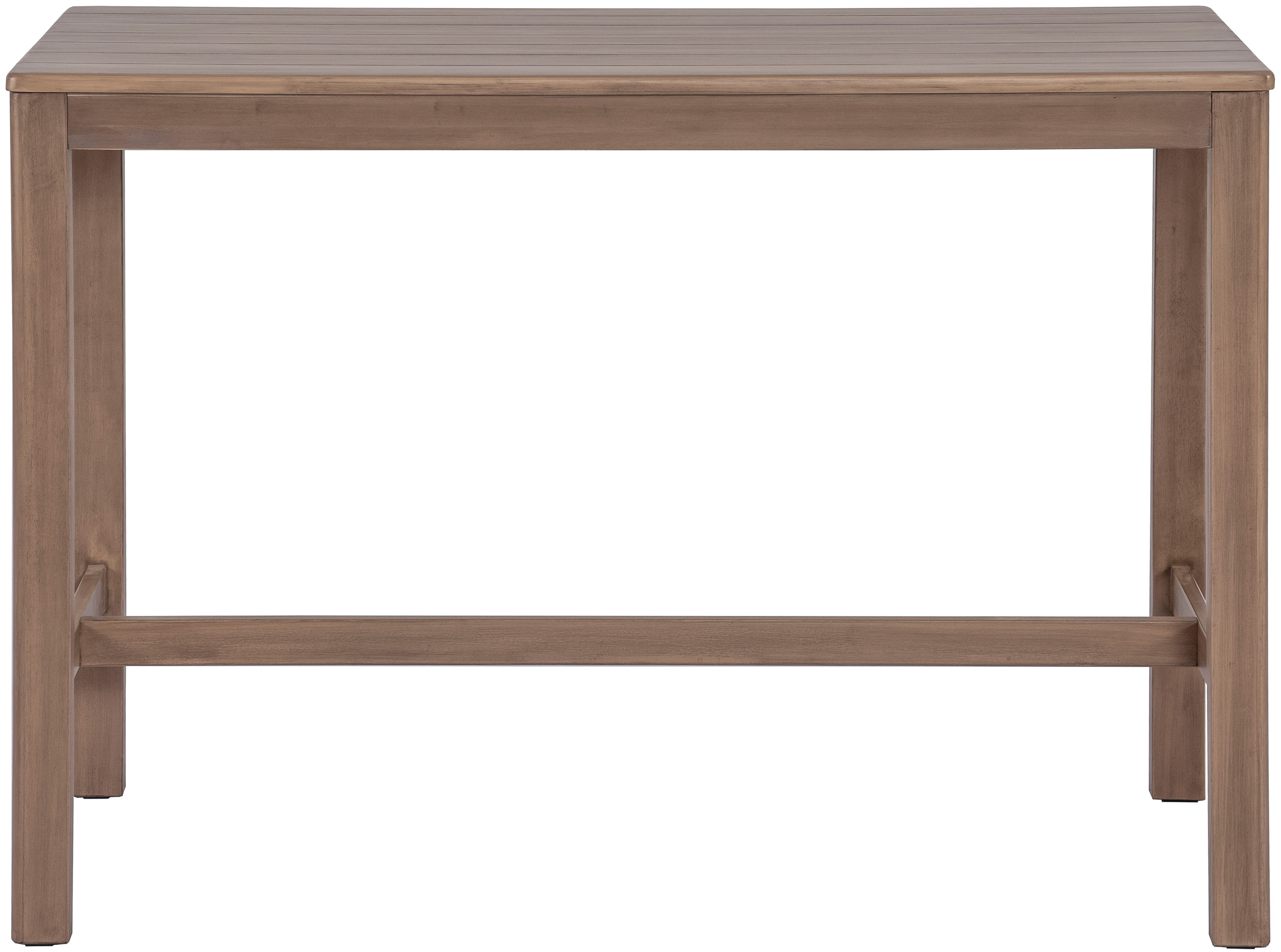 Newport - Acacia Wood Outdoor Patio Rectangle Bar Table - Natural