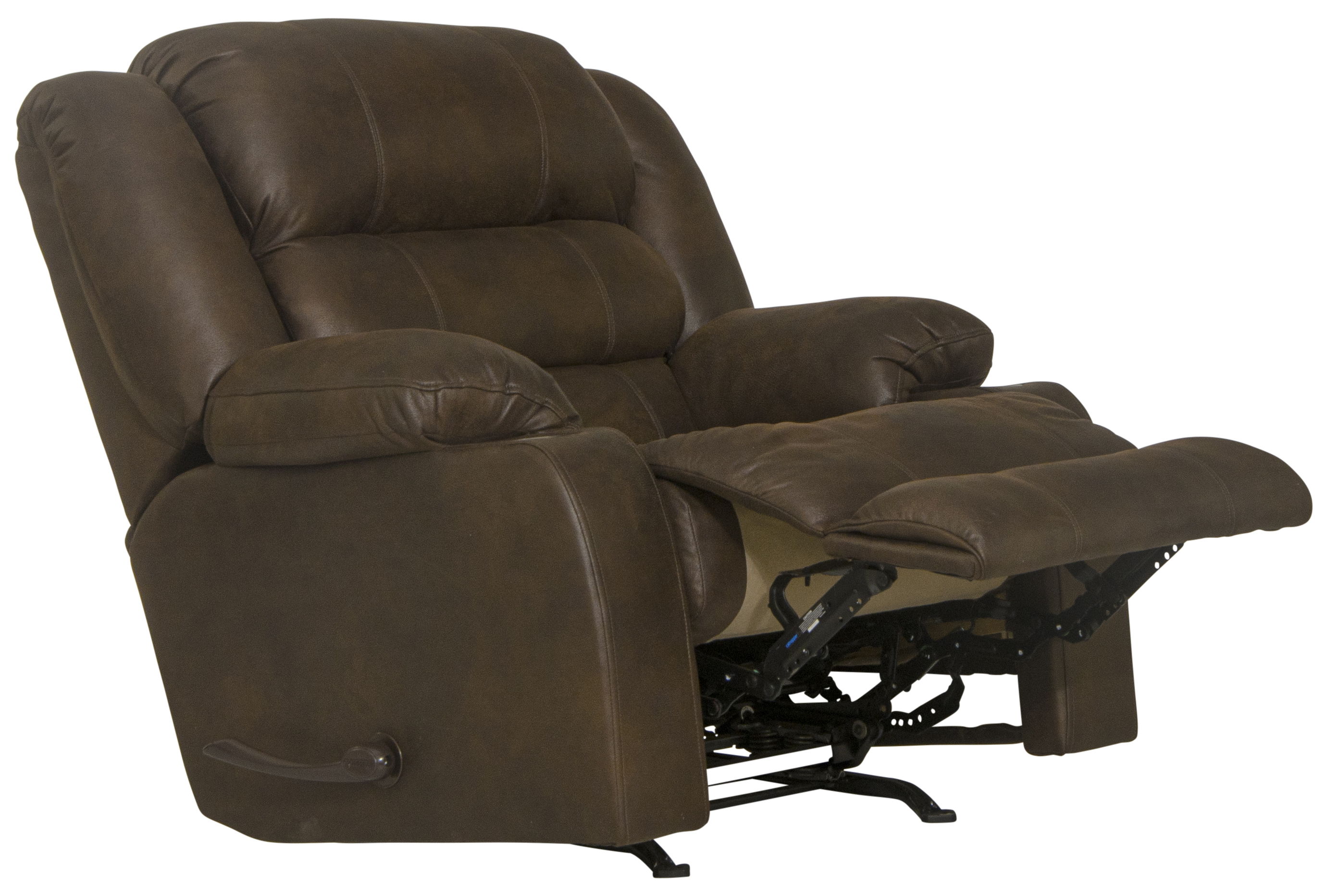 Beckley - Rocker Recliner With Cupholders - Walnut Brown